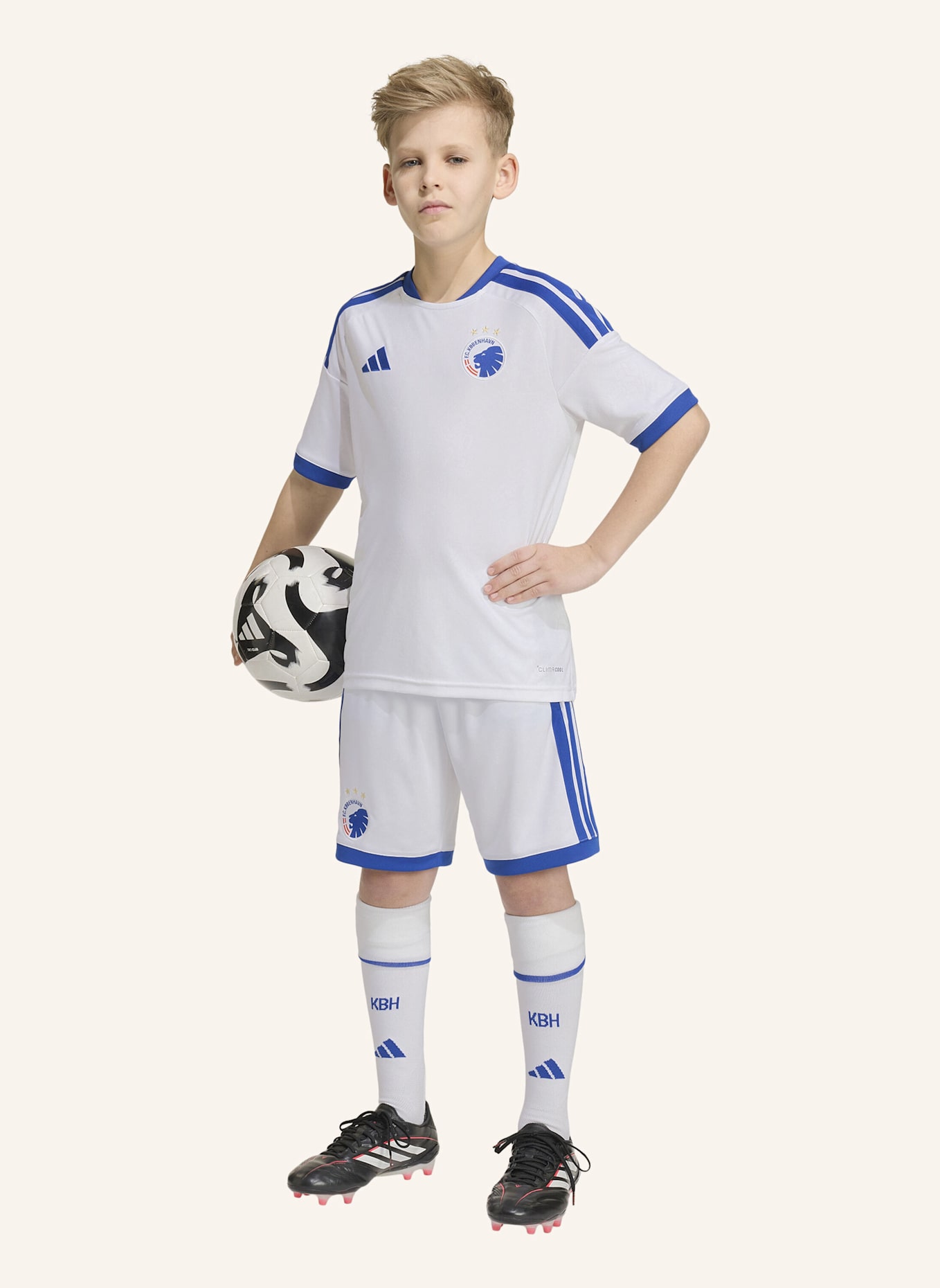 adidas FC KOPENHAGEN 26/27 KIDS HEIMTRIKOT: WEISS