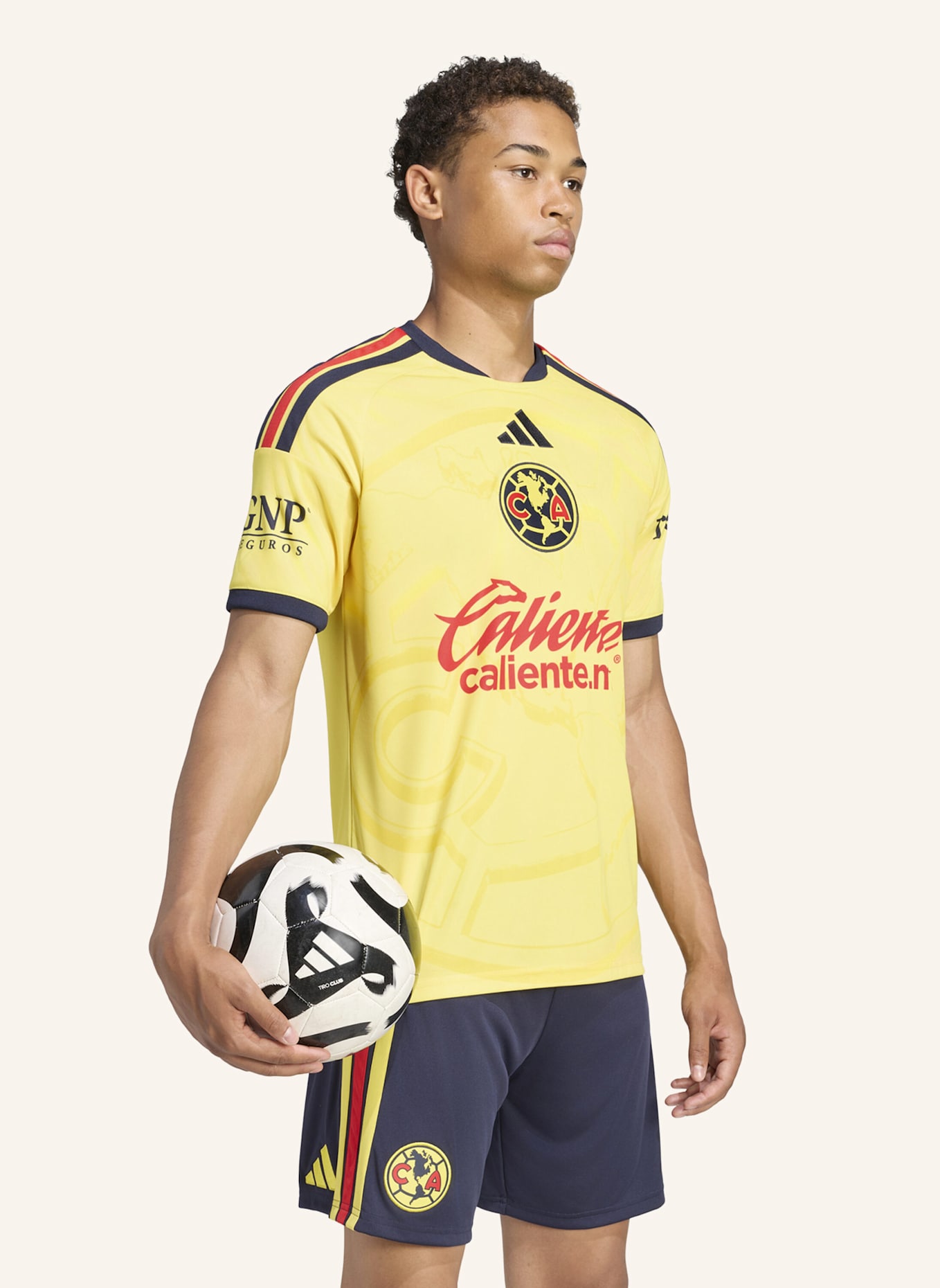 adidas CLUB AMERICA 26/27 HEIMTRIKOT: GELB/ BLAU