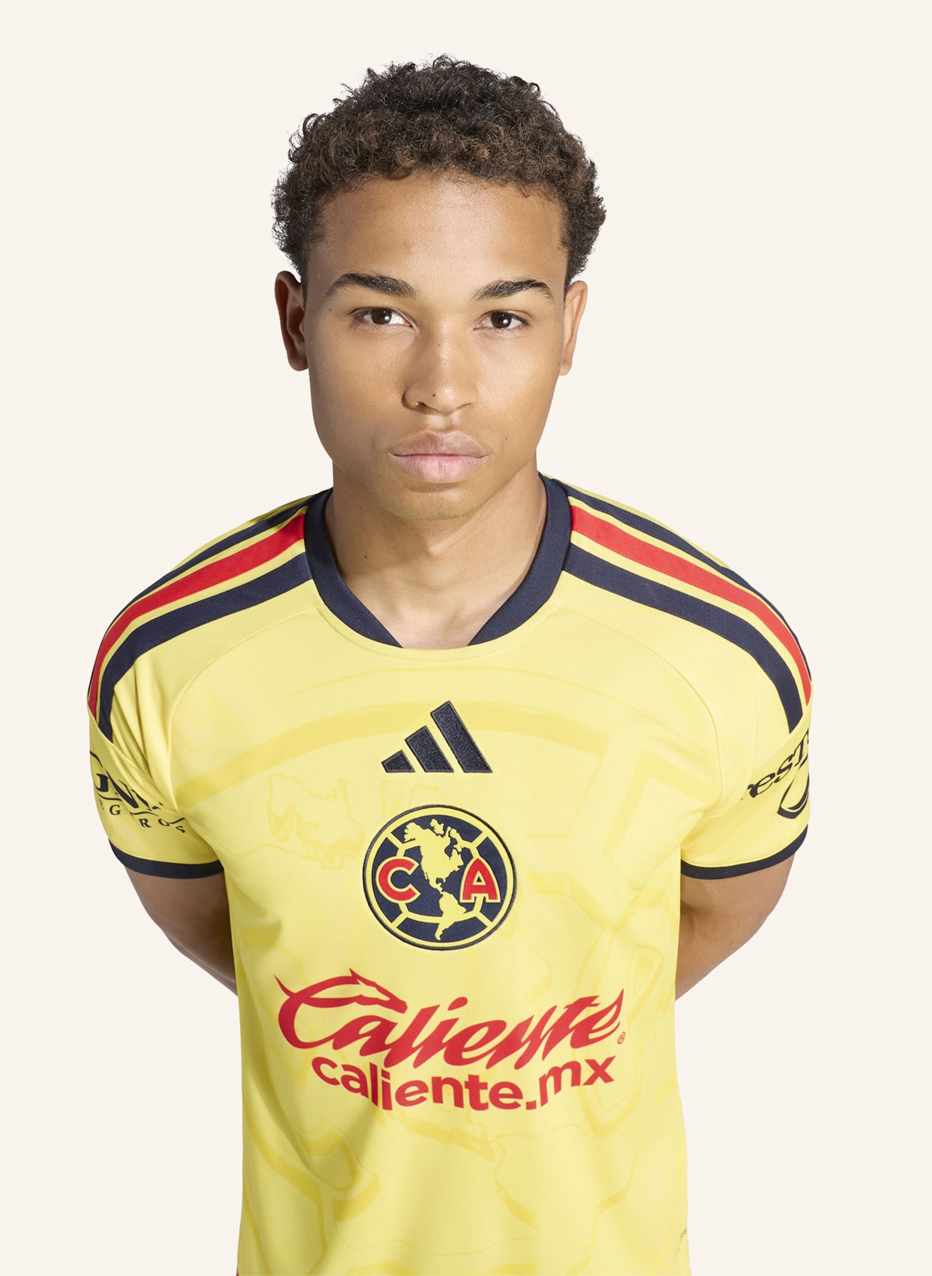 adidas CLUB AMERICA 26/27 HEIMTRIKOT: GELB/ BLAU