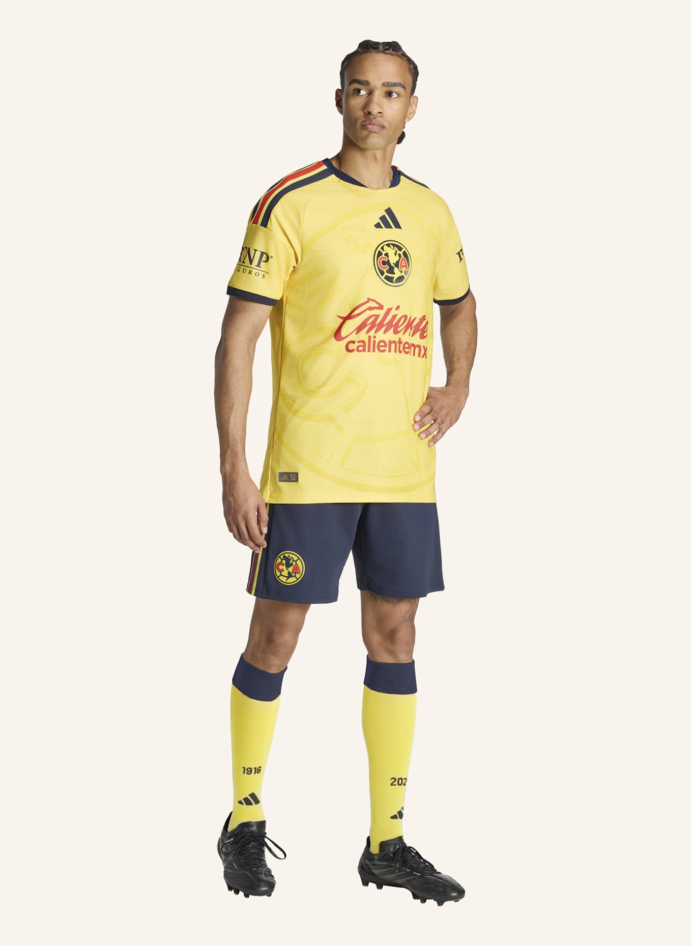 adidas CLUB AMÉRICA 26/27 AUTHENTIC HEIMTRIKOT: GELB/ BLAU