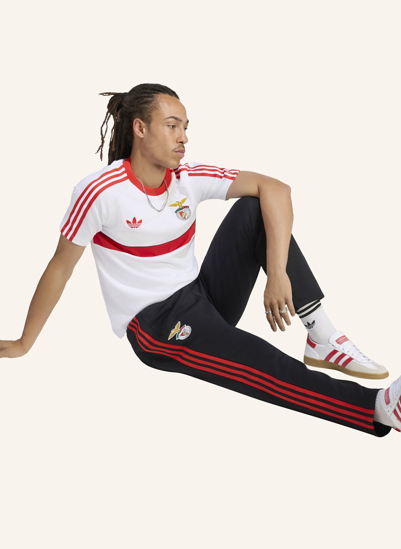 adidas BENFICA LISSABON ORIGINALS TRAININGSHOSE: SCHWARZ