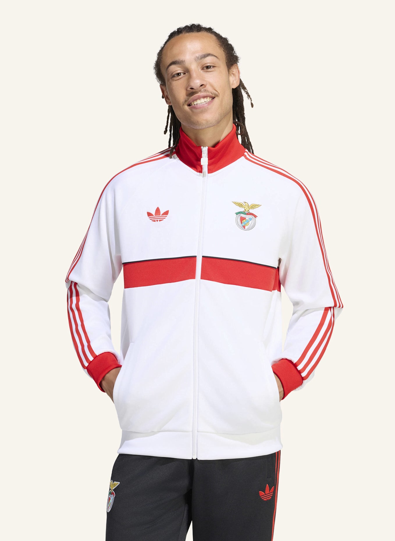 adidas BENFICA LISSABON ORIGINALS JACKE: WEISS
