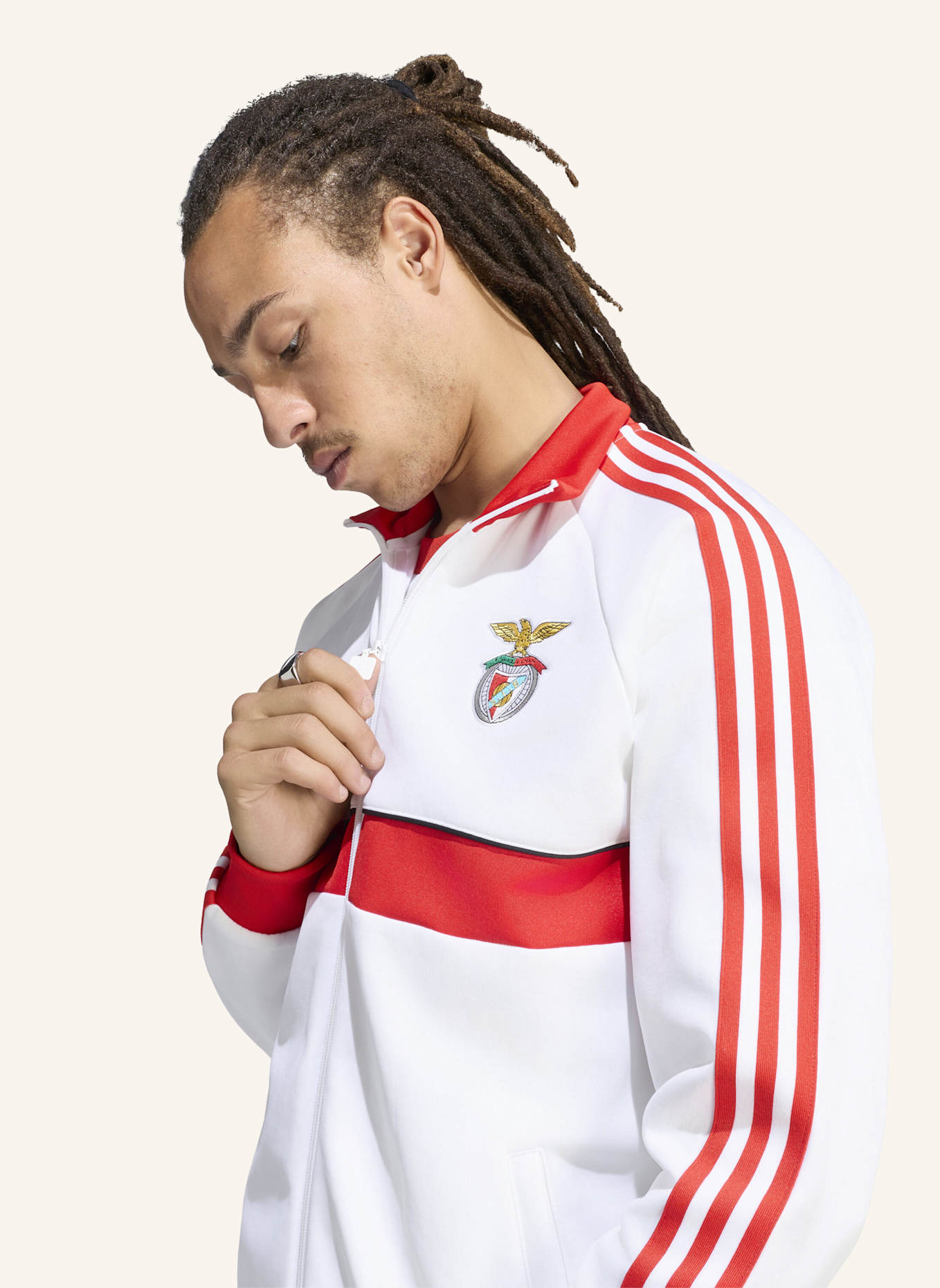 adidas BENFICA LISSABON ORIGINALS JACKE: WEISS