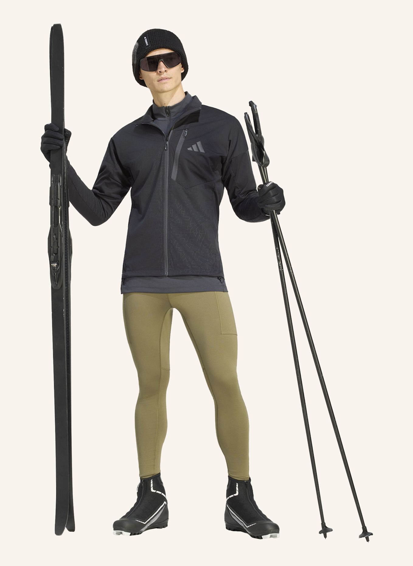 adidas TERREX TERREX XPERIOR CROSS COUNTRY-SKI SOFTSHELL-JACKE: SCHWARZ