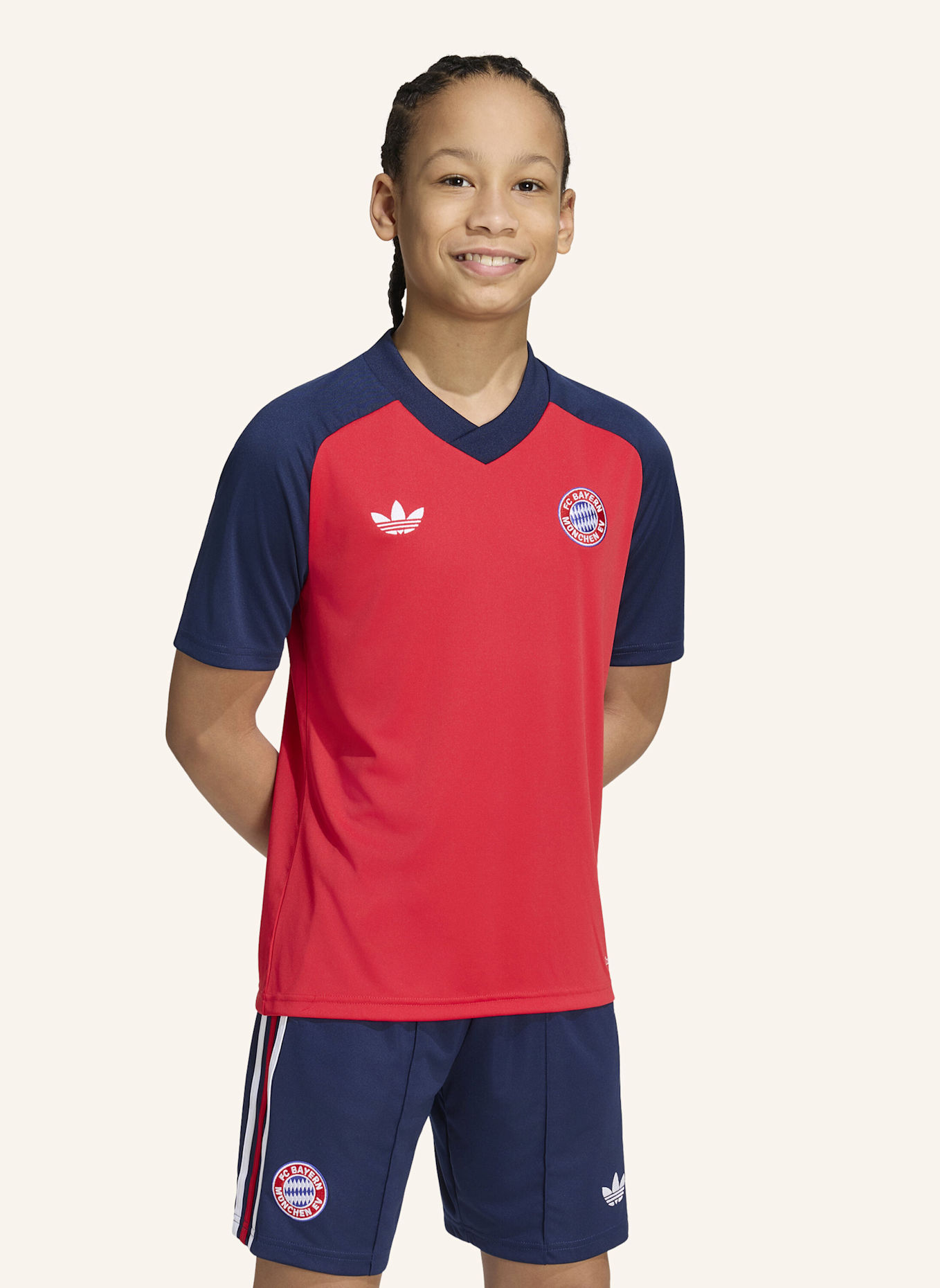 adidas FC BAYERN MÜNCHEN 26/27 KIDS PRE-MATCH TRIKOT: ROT