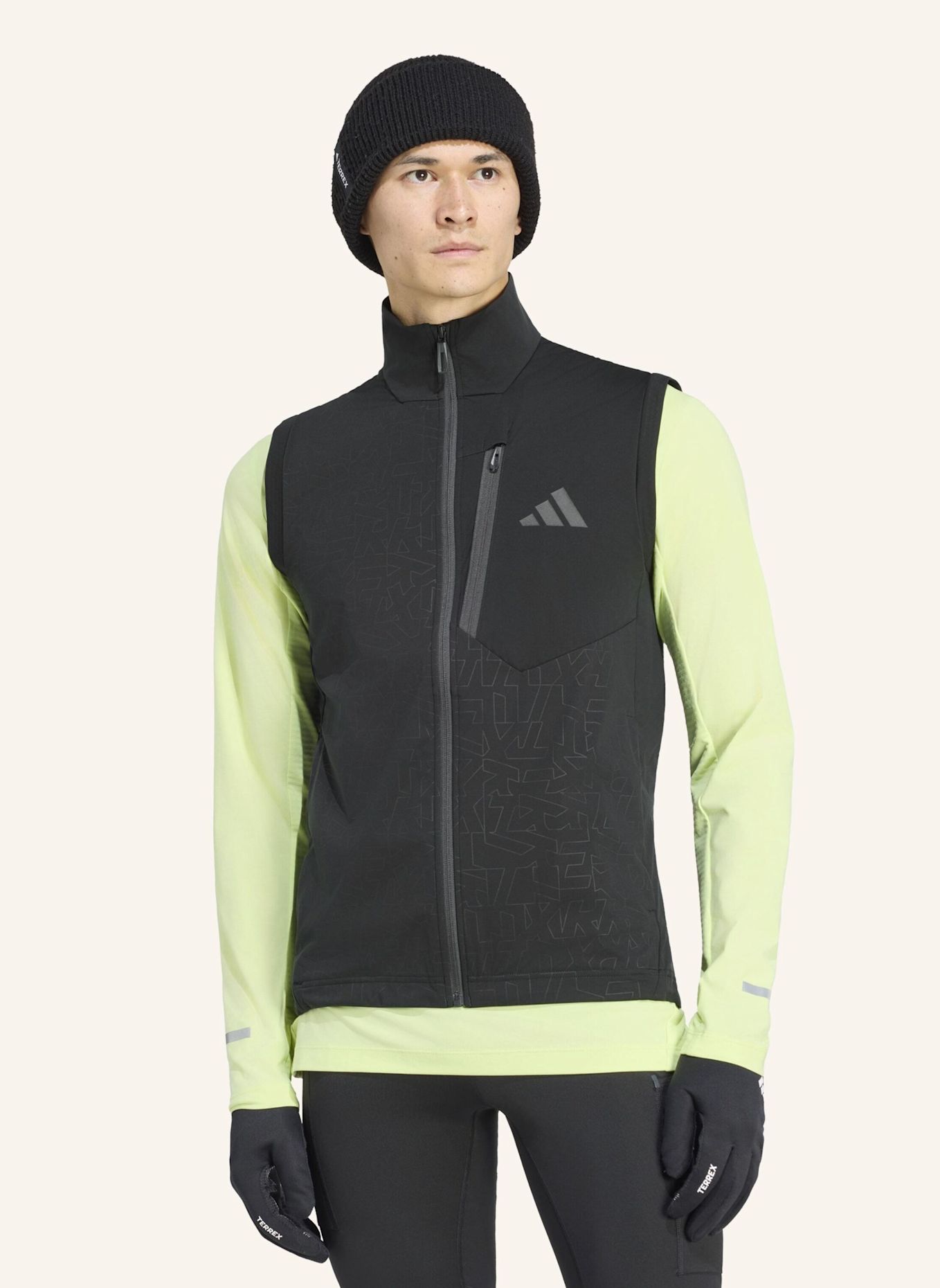 adidas TERREX TERREX XPERIOR CROSS-COUNTRY SKI SOFTSHELL-WESTE: SCHWARZ