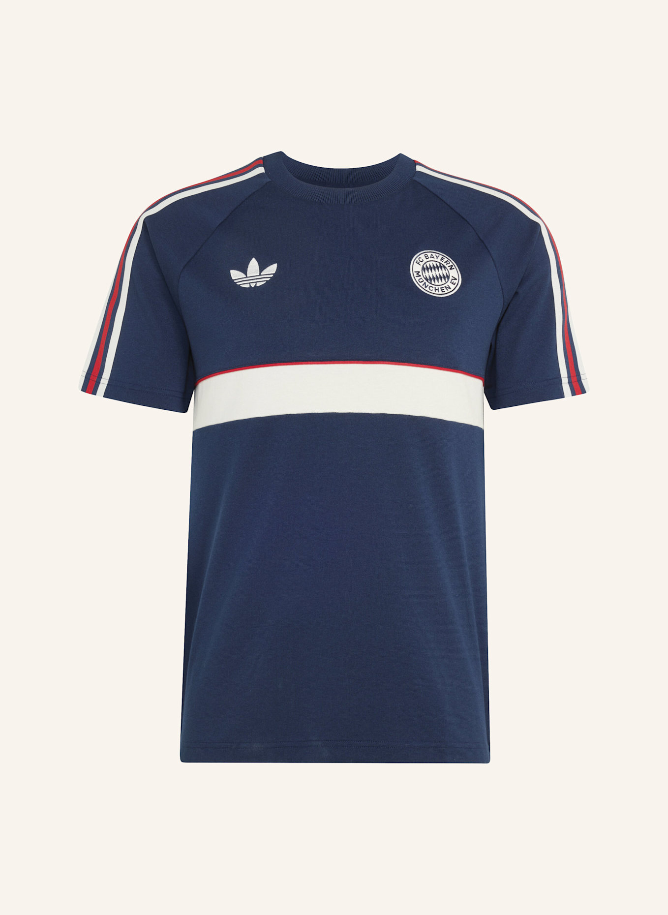 adidas FC BAYERN MÜNCHEN OG T-SHIRT: BLAU/ WEISS