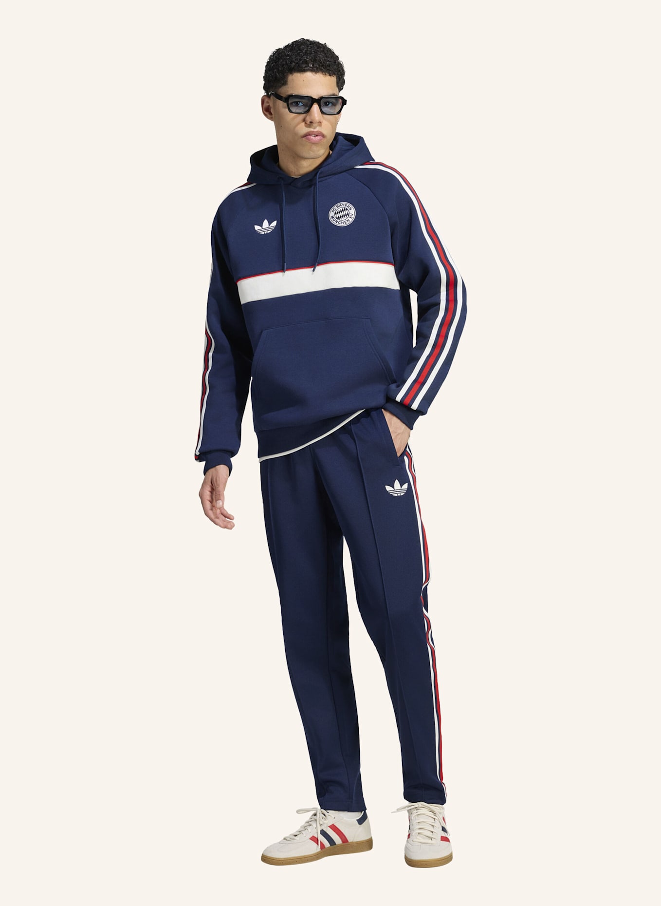 adidas FC BAYERN MÜNCHEN OG TRAININGSHOSE: BLAU