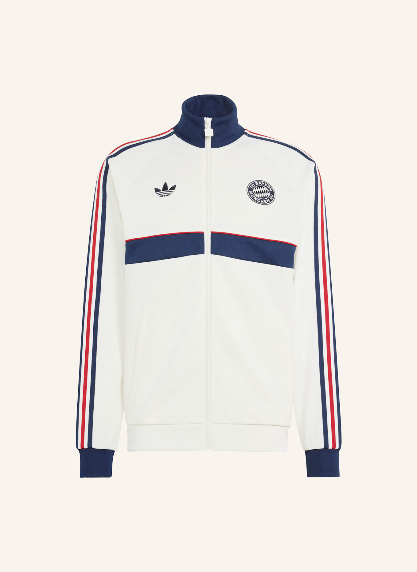 adidas FC BAYERN MÜNCHEN ORIGINALS JACKE: WEISS/ BLAU