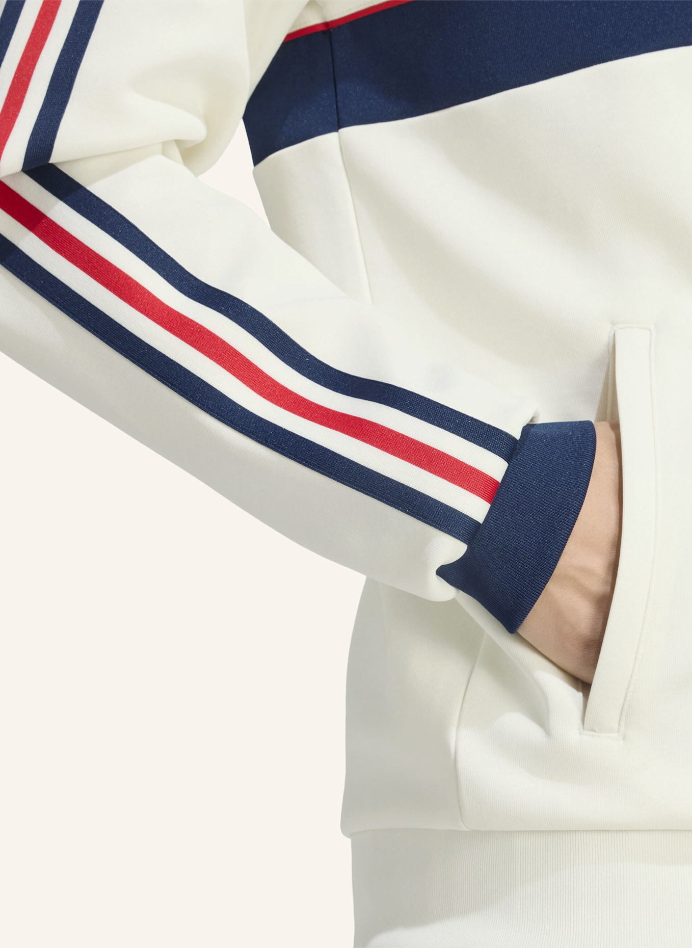 adidas FC BAYERN MÜNCHEN ORIGINALS JACKE: WEISS/ BLAU