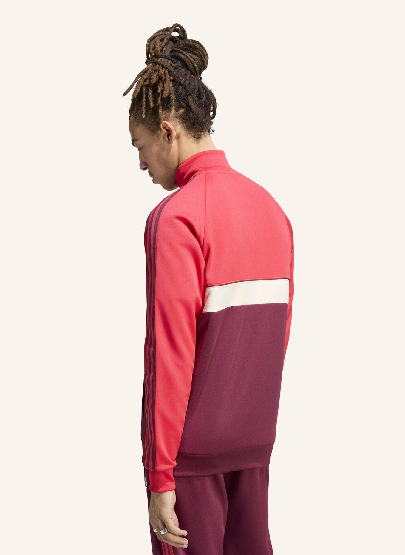 adidas OLYMPIQUE LYON ORIGINALS JACKE: ROSA/ ROT