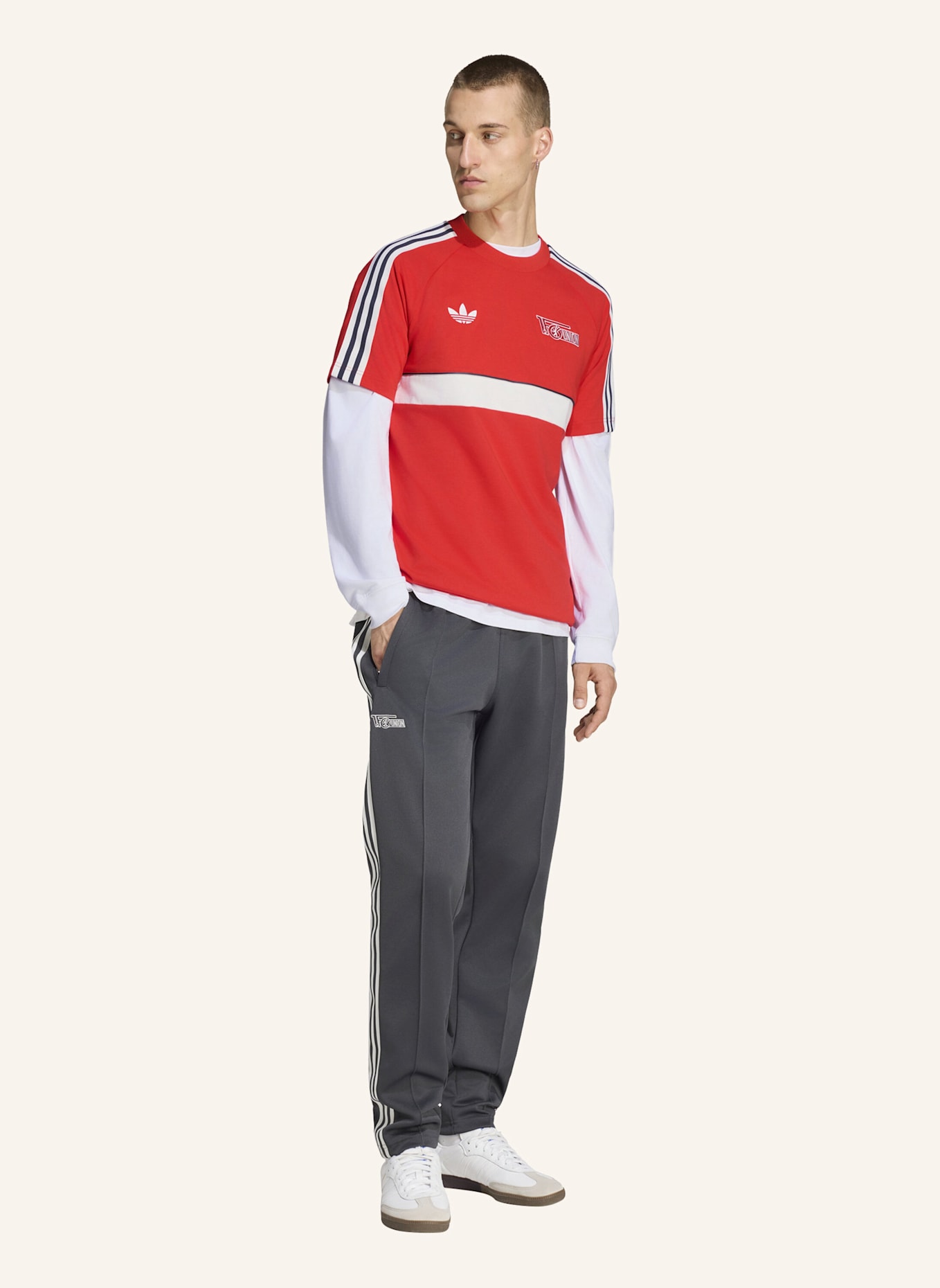 adidas UNION BERLIN ORIGINALS T-SHIRT: ROT