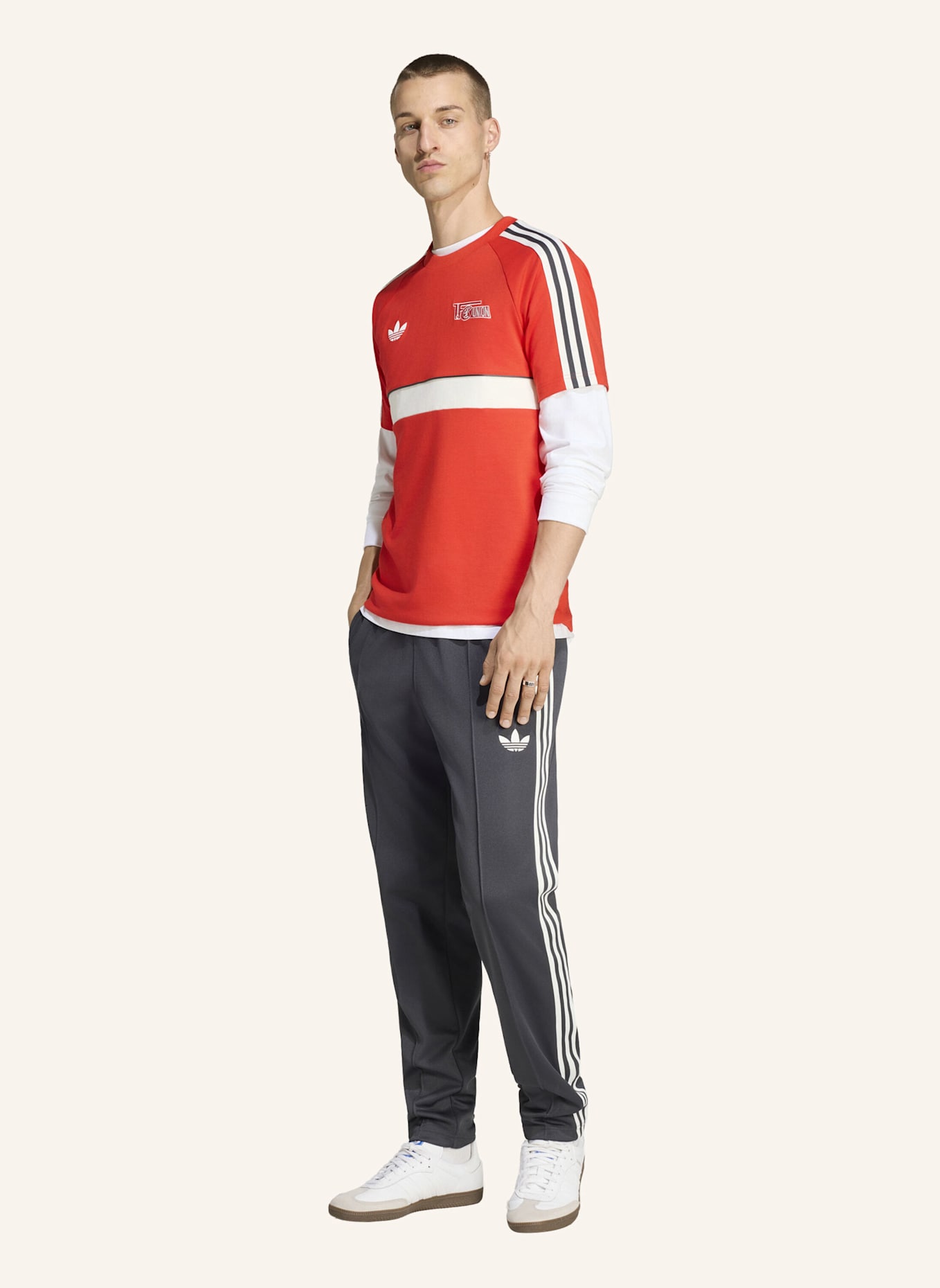 adidas 1. FC UNION BERLIN ORIGINALS TRAININGSHOSE: GRAU
