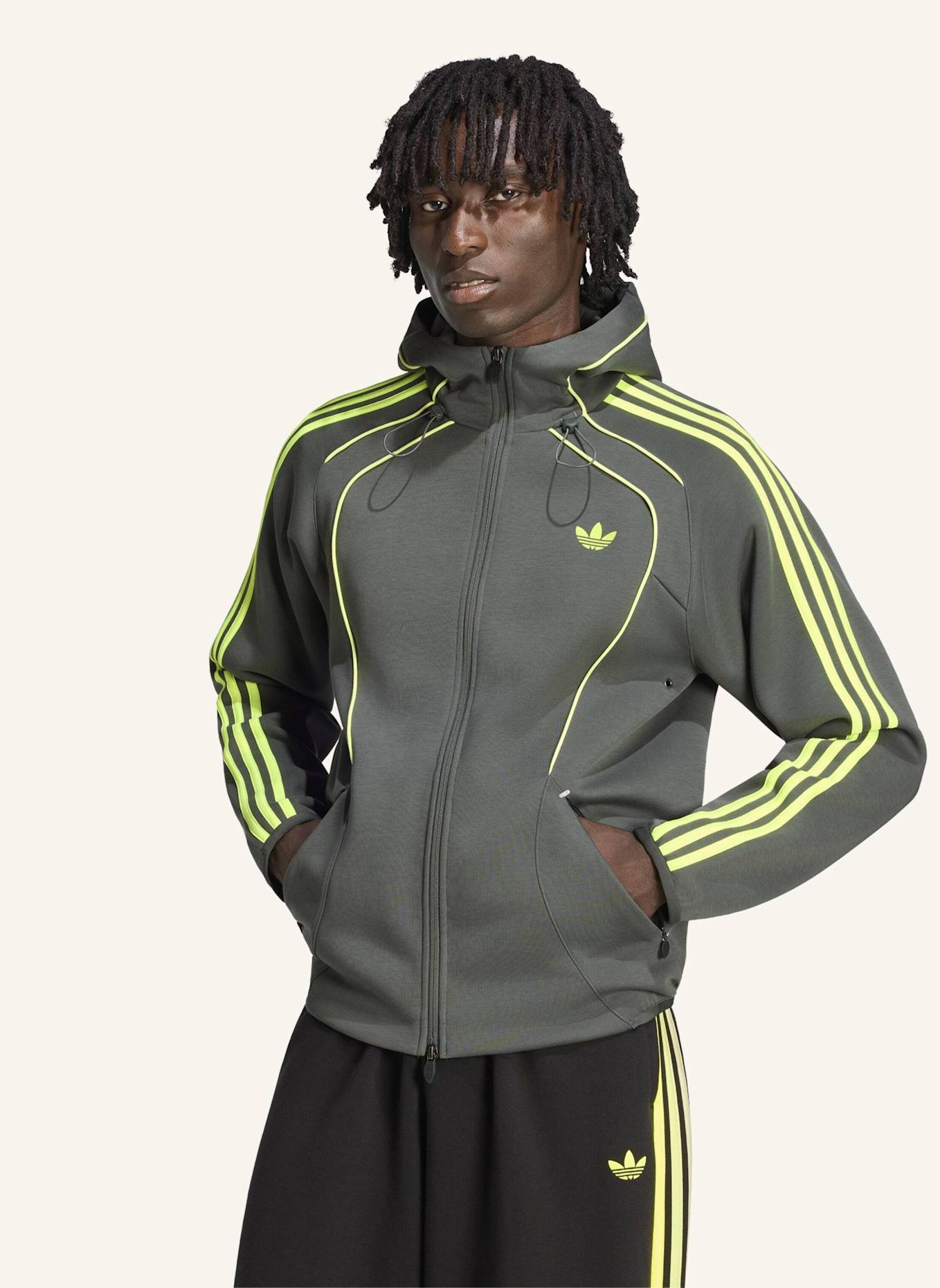 adidas Originals SPACER TEAMGEIST 26 CUTLINE KAPUZENJACKE: SCHWARZ