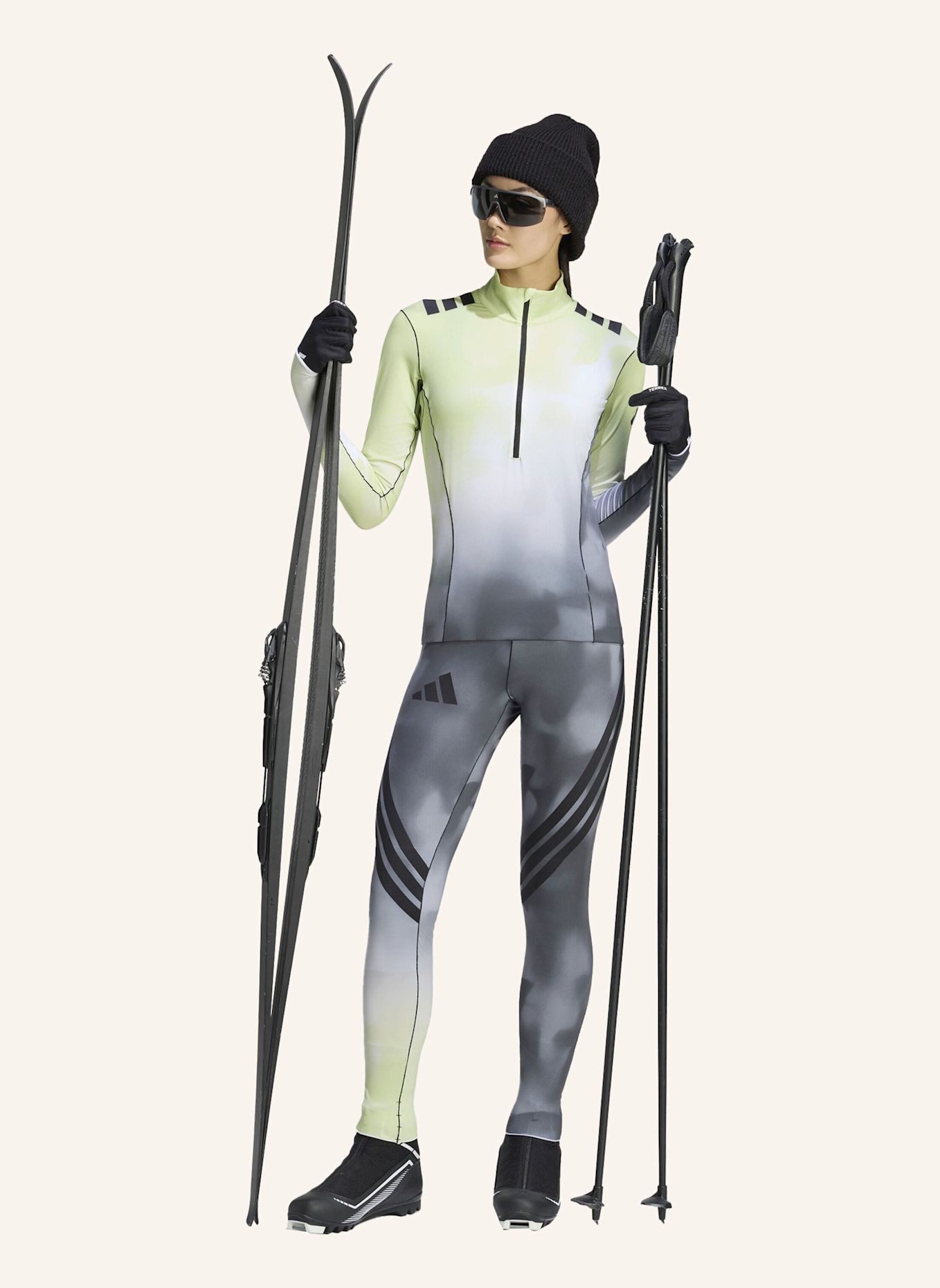 adidas TERREX TERREX XPERIOR PRO XC-SKI LEGGINGS: GELB / HELLGELB