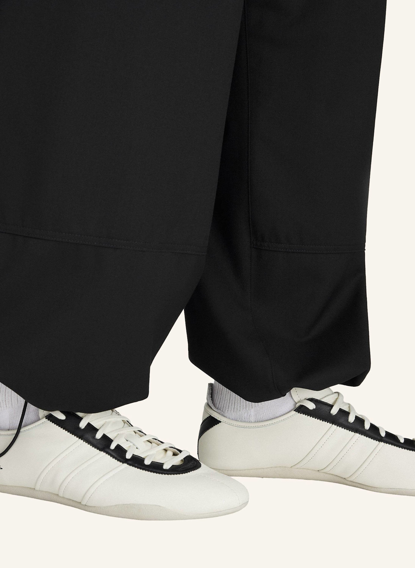 Y-3 Y-3 WEITE HOSE AUS WOLLE: SCHWARZ