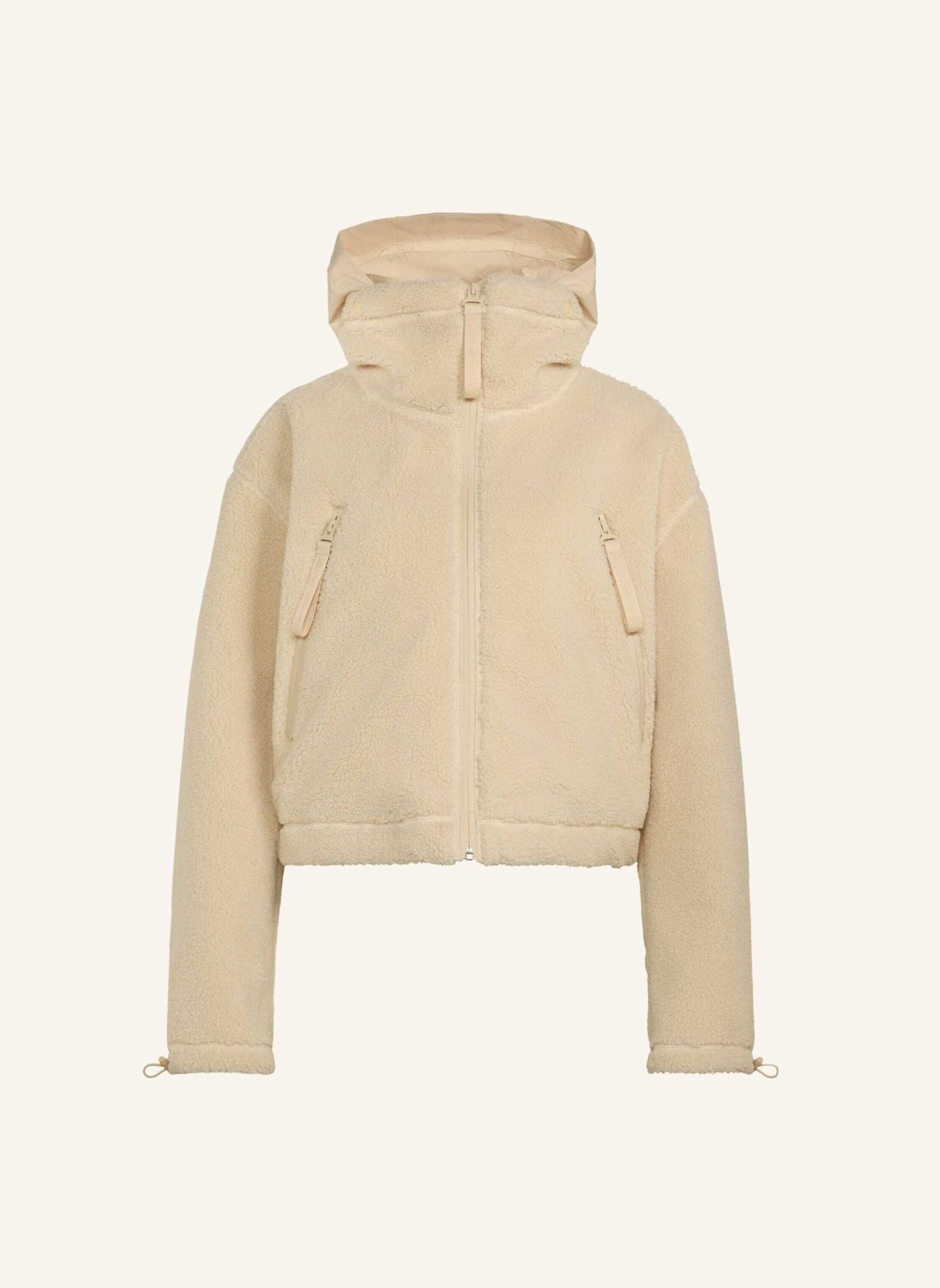 adidas by Stella McCartney ADIDAS BY STELLA MCCARTNEY WINTER FLEECE-KAPUZENJACKE: BEIGE