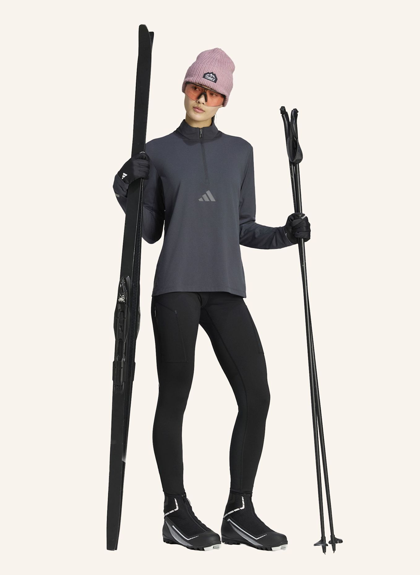 adidas TERREX TERREX XPERIOR LEGGINGS, ANGERAUT: SCHWARZ