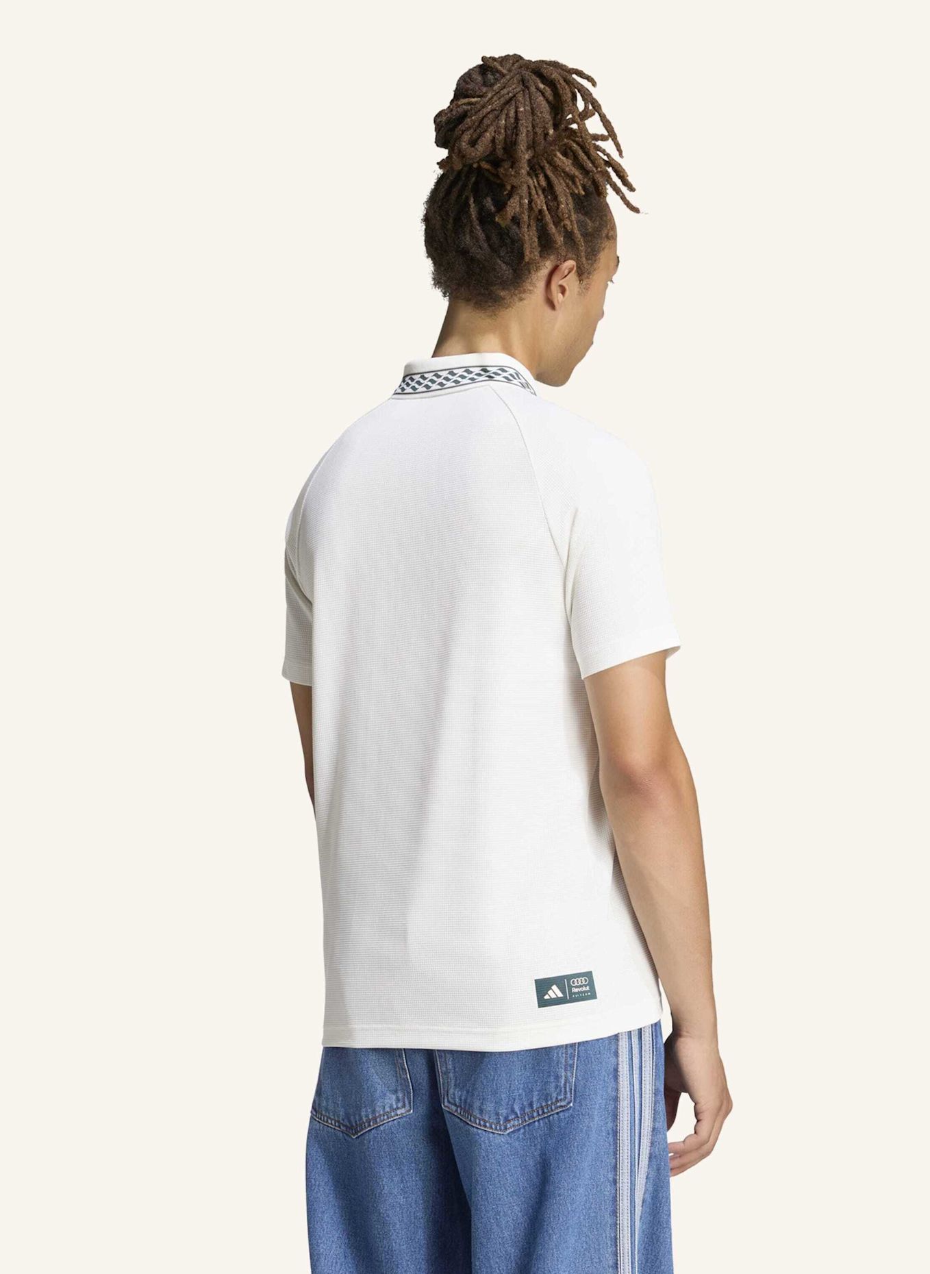 adidas AUDI REVOLUT FORMULA ONE TEAM SAMPA SOUL POLOSHIRT: WEISS