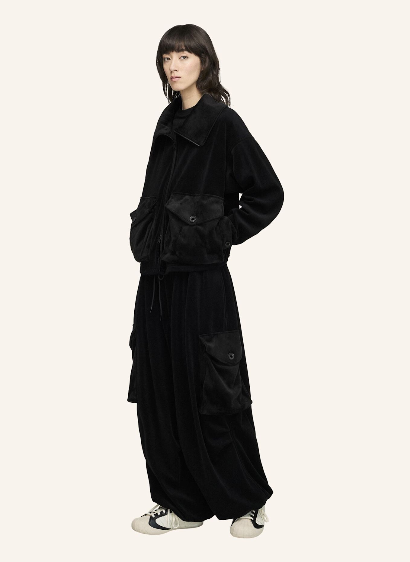 Y-3 Y-3 UTILITY BLOUSONJACKE, SAMT, CORD: SCHWARZ