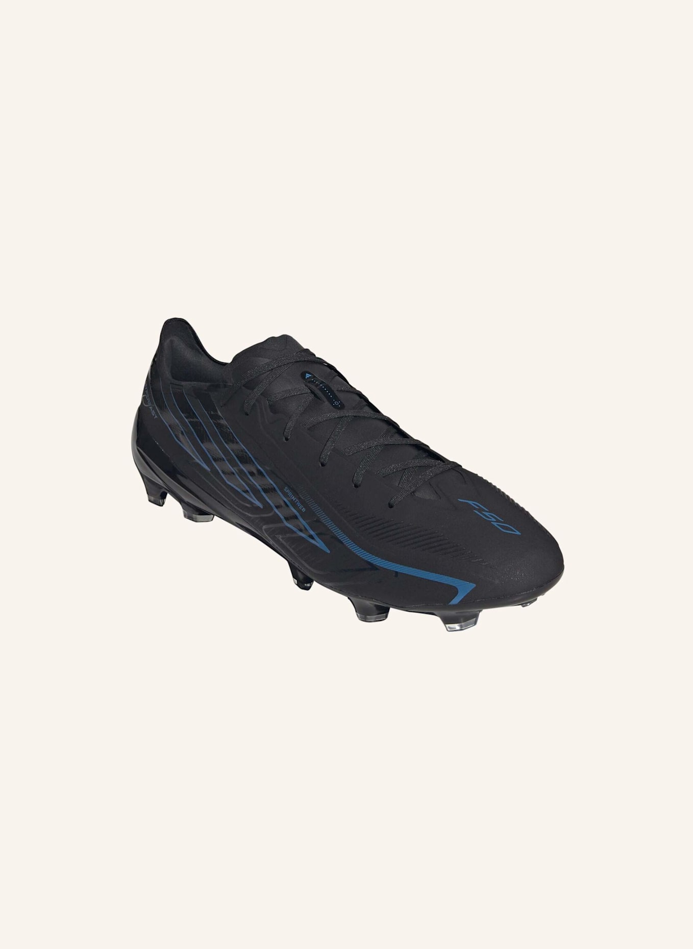 adidas F50 HYPERFAST PRO FUSSBALLSCHUH, FESTE BÖDEN: SCHWARZ/ BLAU