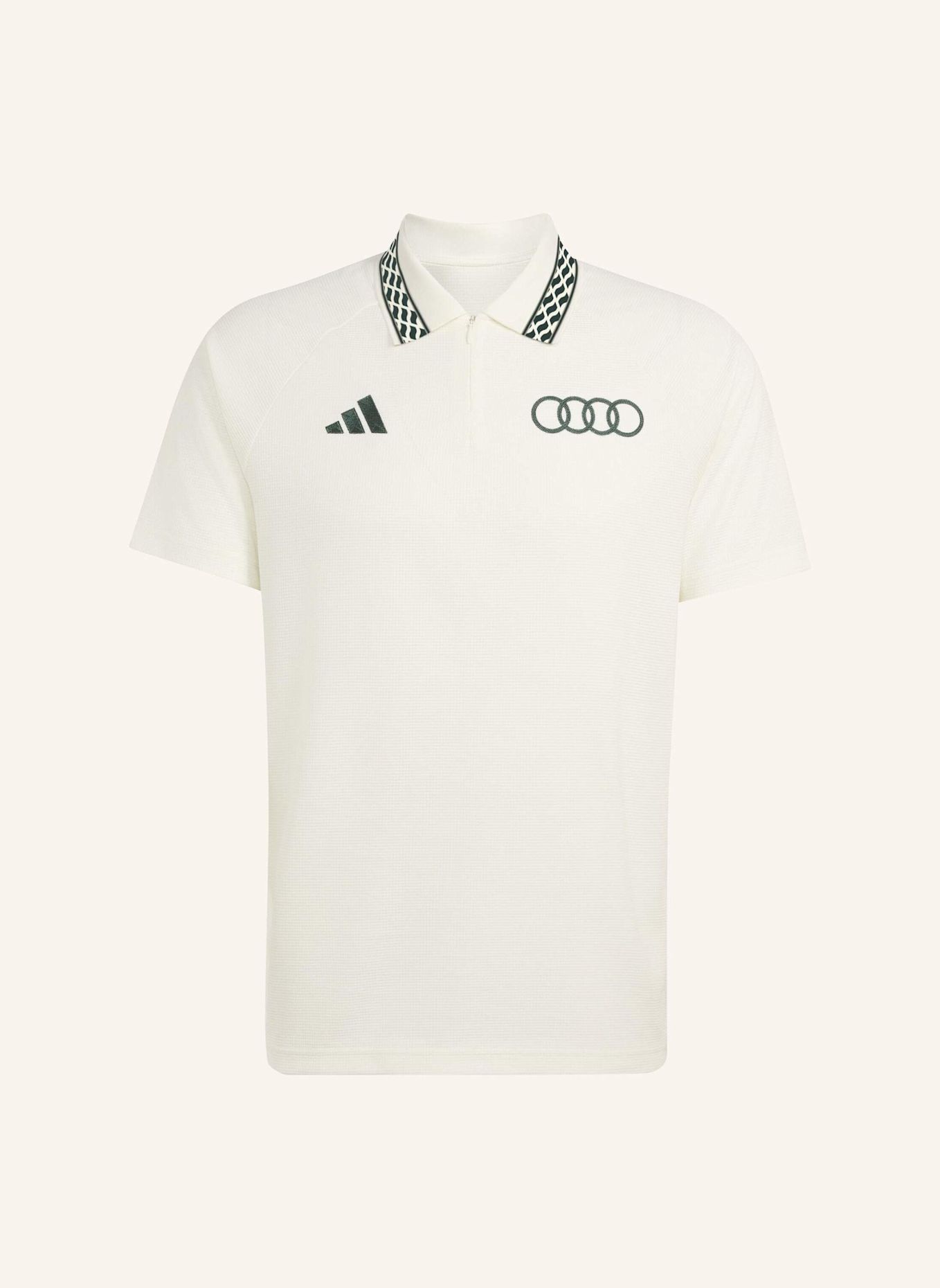 adidas AUDI REVOLUT FORMULA ONE TEAM SAMPA SOUL POLOSHIRT: WEISS