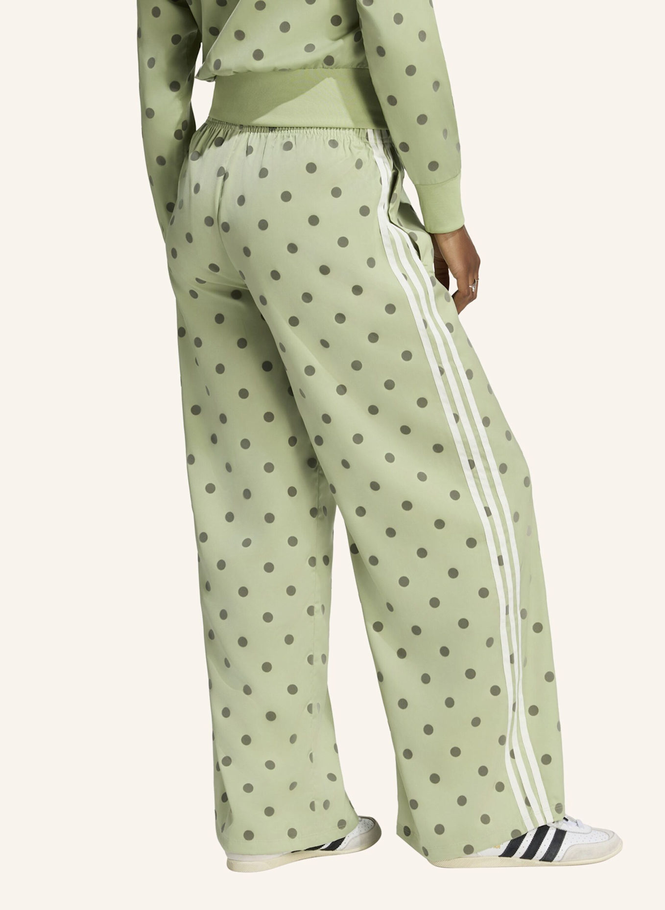 adidas Originals Hose SATIN POLKA DOTS WIDE LEG PANT: GRÜN