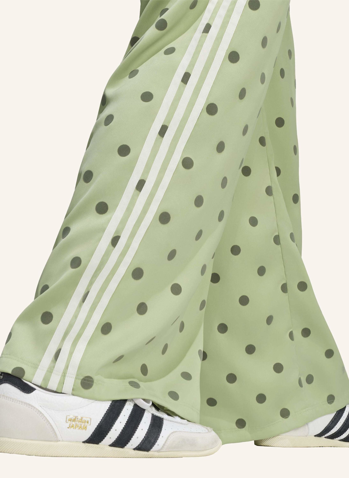 adidas Originals Hose SATIN POLKA DOTS WIDE LEG PANT: GRÜN
