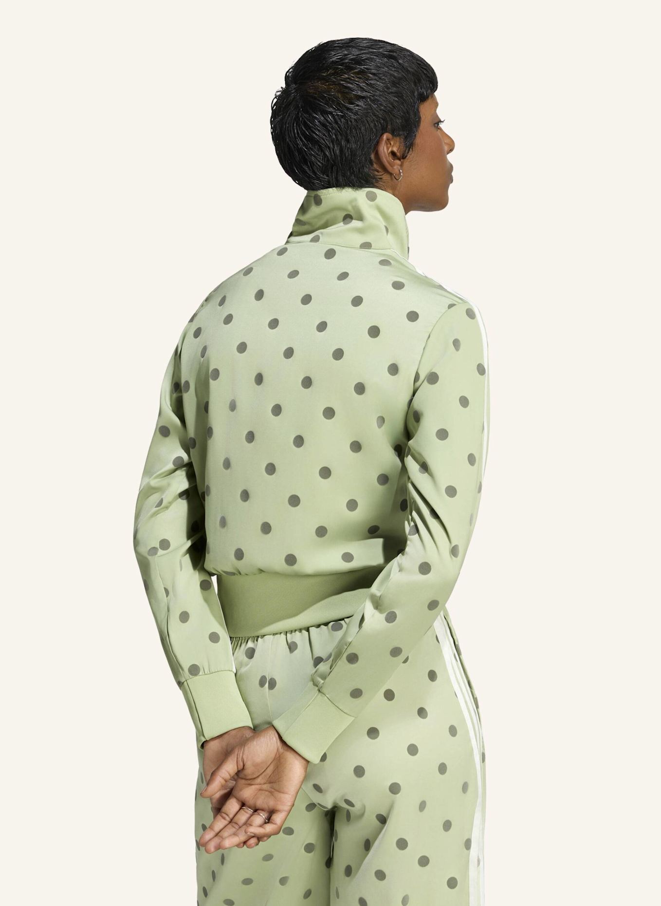 adidas Originals Sweatjacke SATIN POLKA DOTS TT: GRÜN