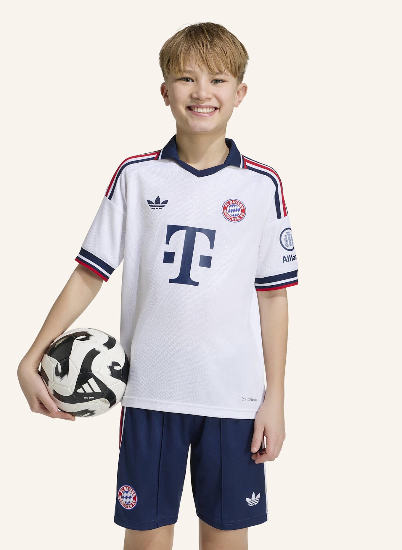 adidas FC BAYERN MÜNCHEN 26/27 KIDS AUSWÄRTSTRIKOT: WEISS