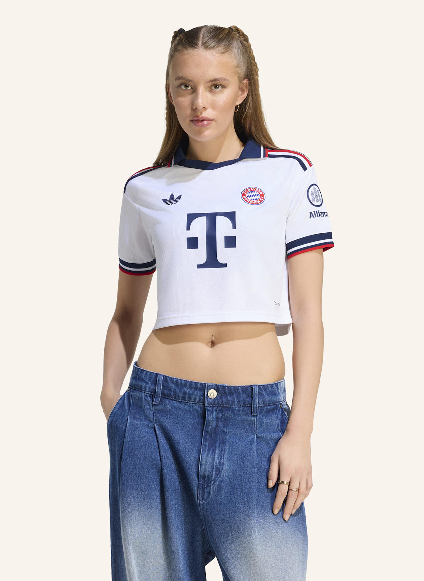 adidas FC BAYERN MÜNCHEN 26/27 AUSWÄRTSTRIKOT, KÜRZER GESCHNITTEN: WEISS