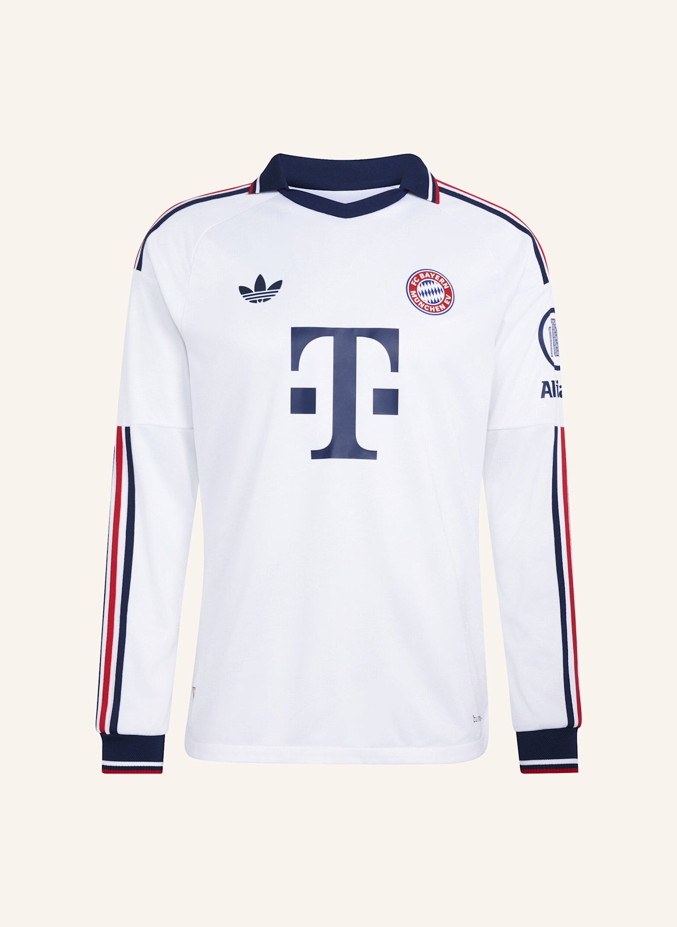 adidas FC BAYERN MÜNCHEN 26/27 AUTHENTIC AUSWÄRTSTRIKOT, LANGÄRMELIG: WEISS