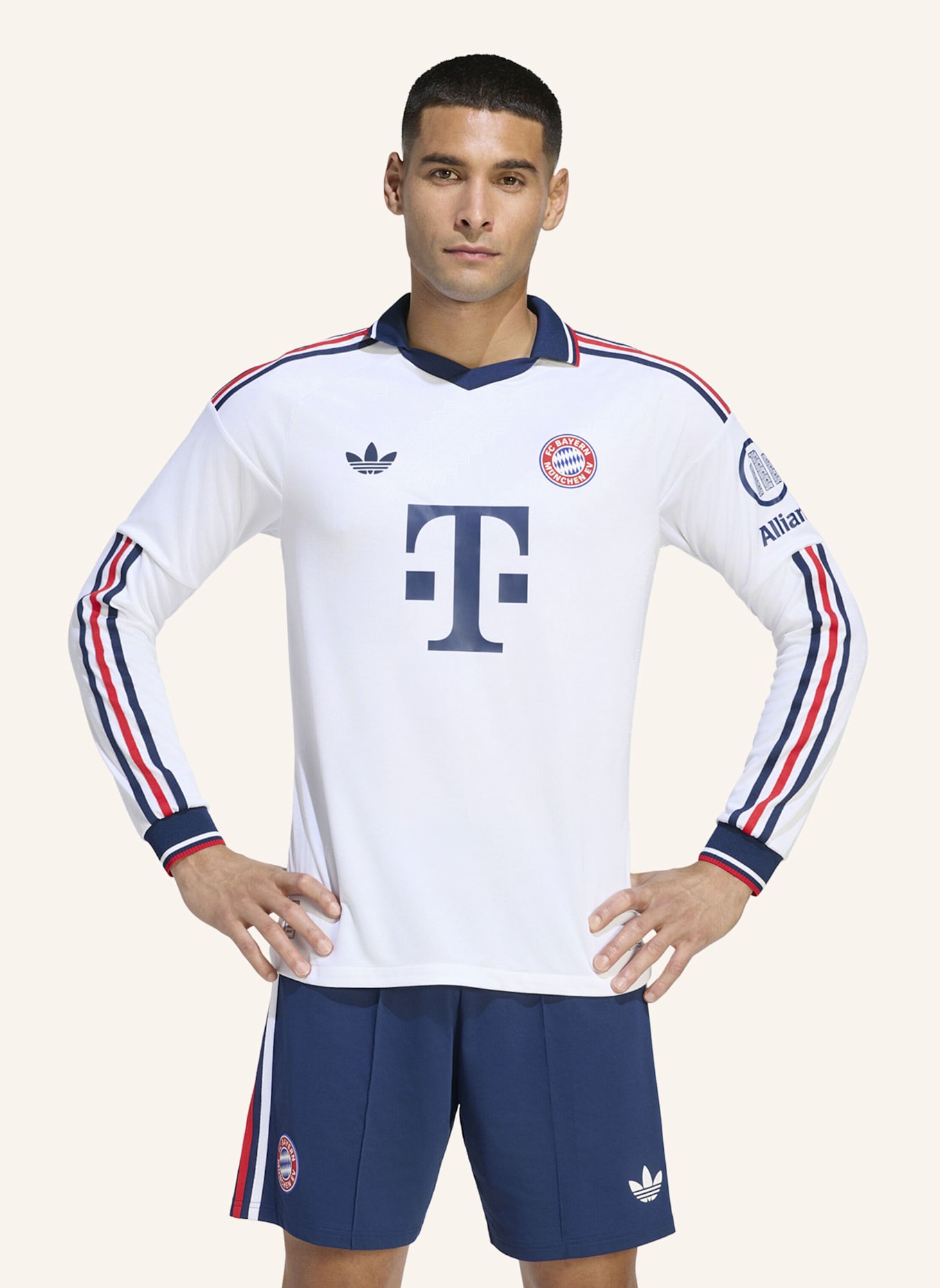 adidas FC BAYERN MÜNCHEN 26/27 AUTHENTIC AUSWÄRTSTRIKOT, LANGÄRMELIG: WEISS
