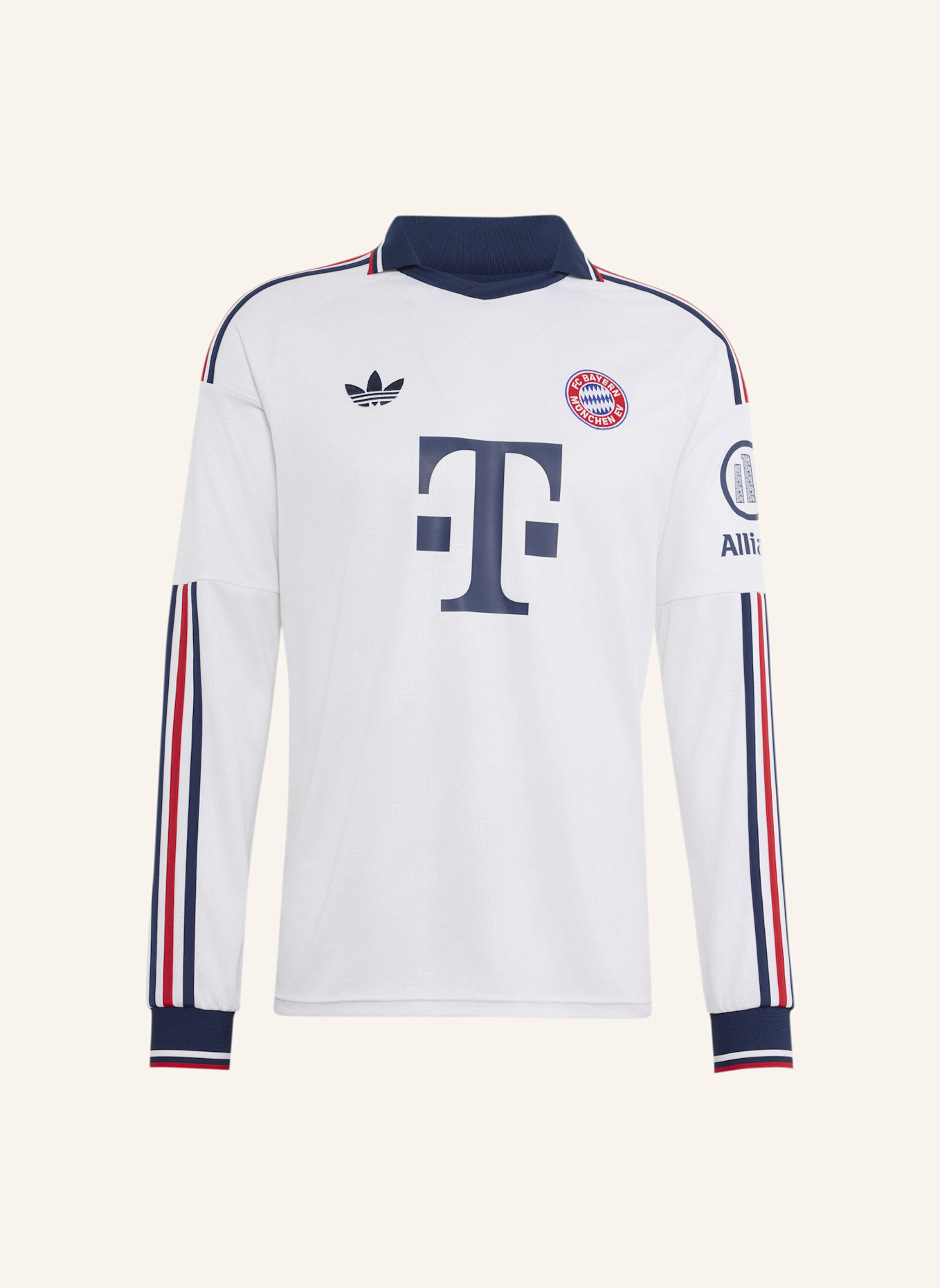 adidas FC BAYERN MÜNCHEN 26/27 AUSWÄRTSTRIKOT, LANGÄRMELIG: WEISS