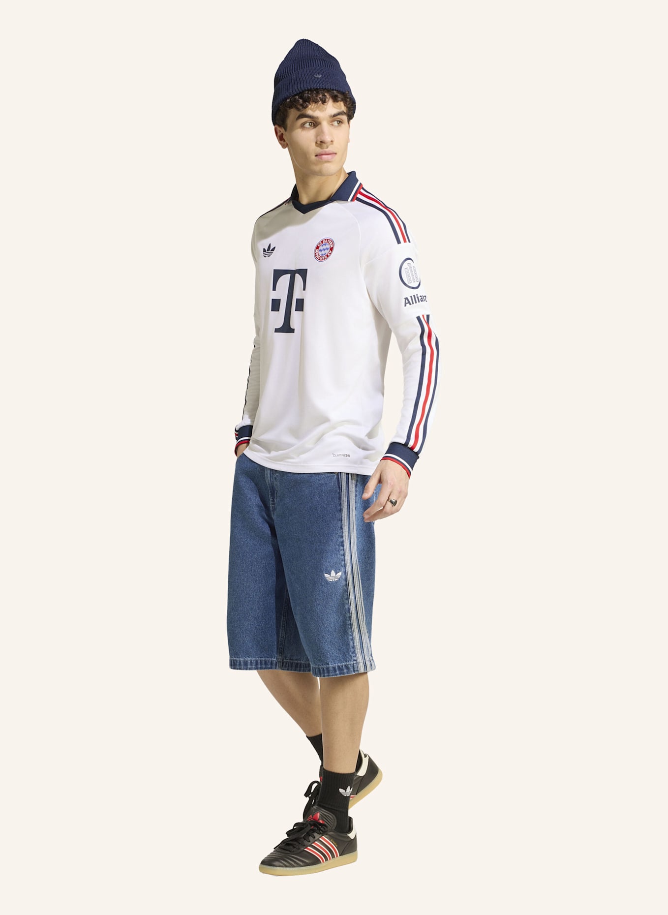 adidas FC BAYERN MÜNCHEN 26/27 AUSWÄRTSTRIKOT, LANGÄRMELIG: WEISS