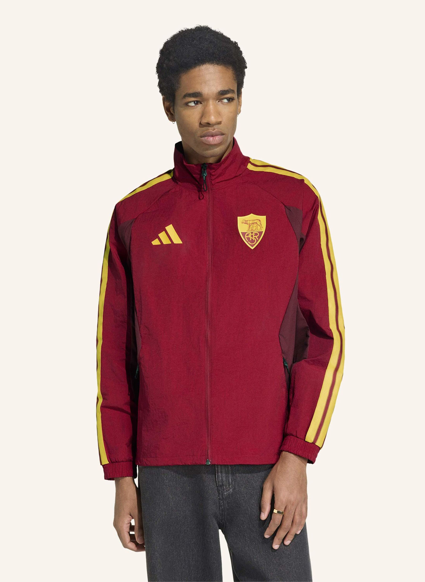 adidas AS ROM ANTHEM HEIMJACKE: ROT
