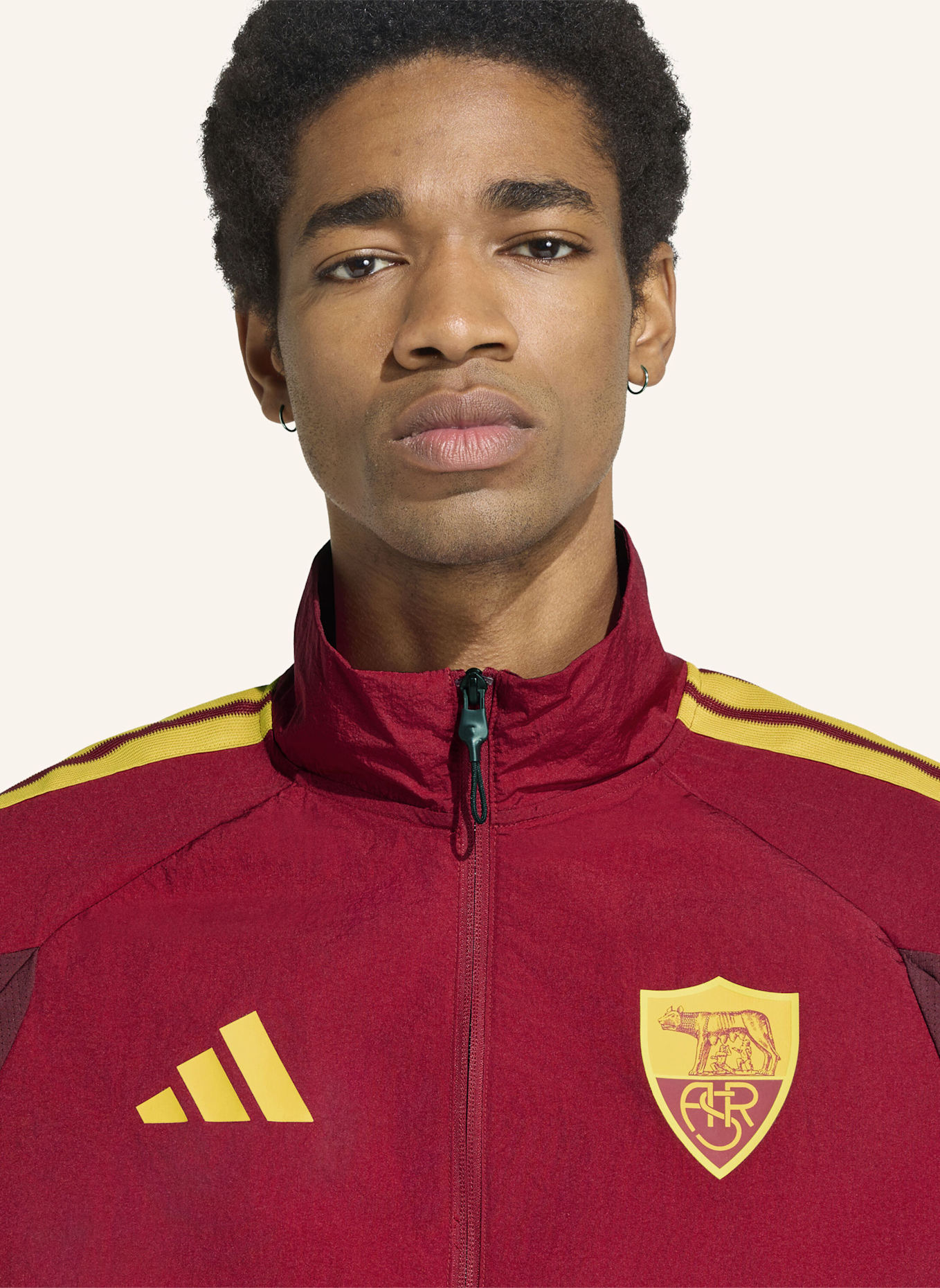 adidas AS ROM ANTHEM HEIMJACKE: ROT