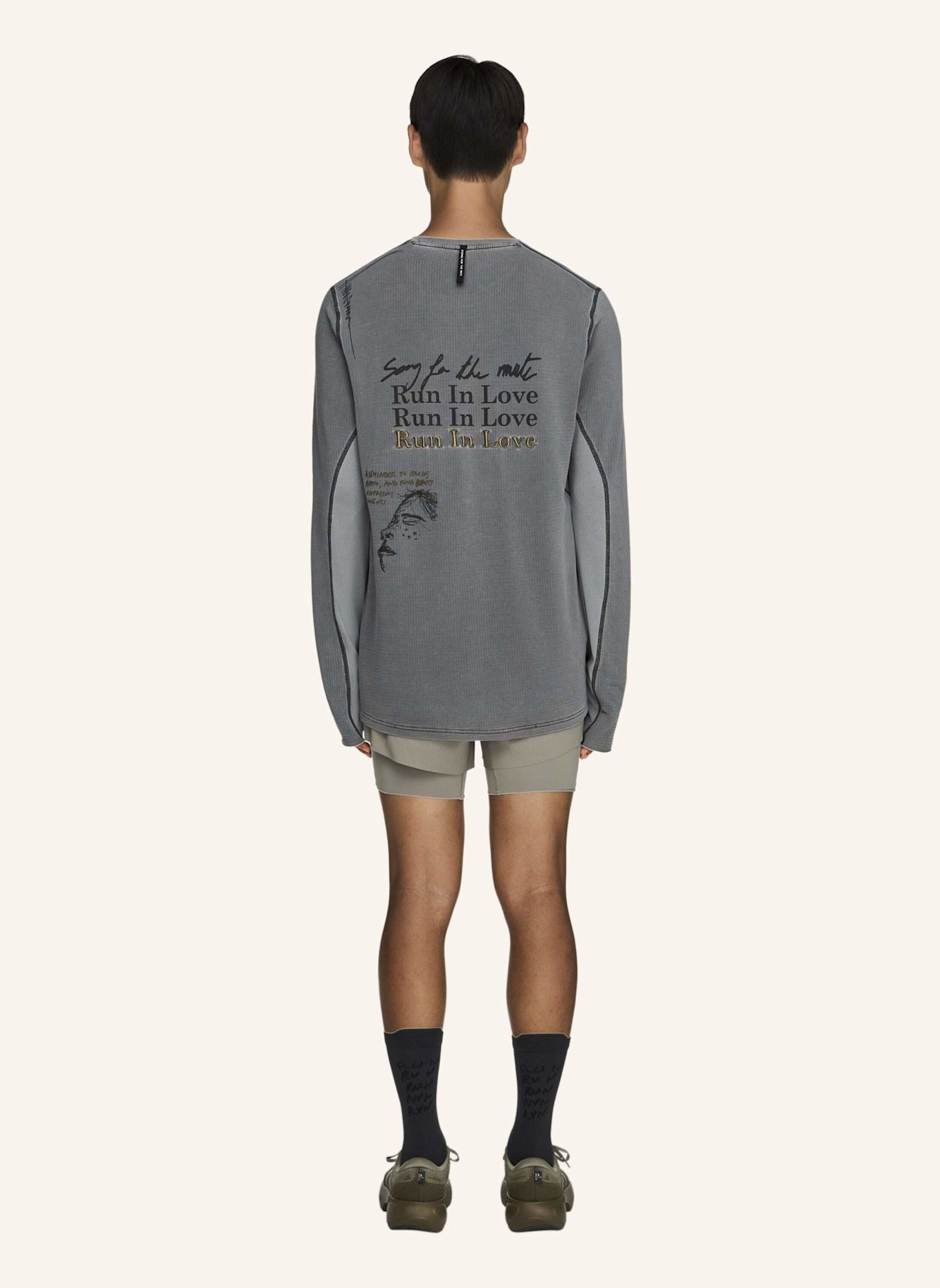 adidas ADIDAS RUNNING X SONG FOR THE MUTE LONGSLEEVE: GRAU