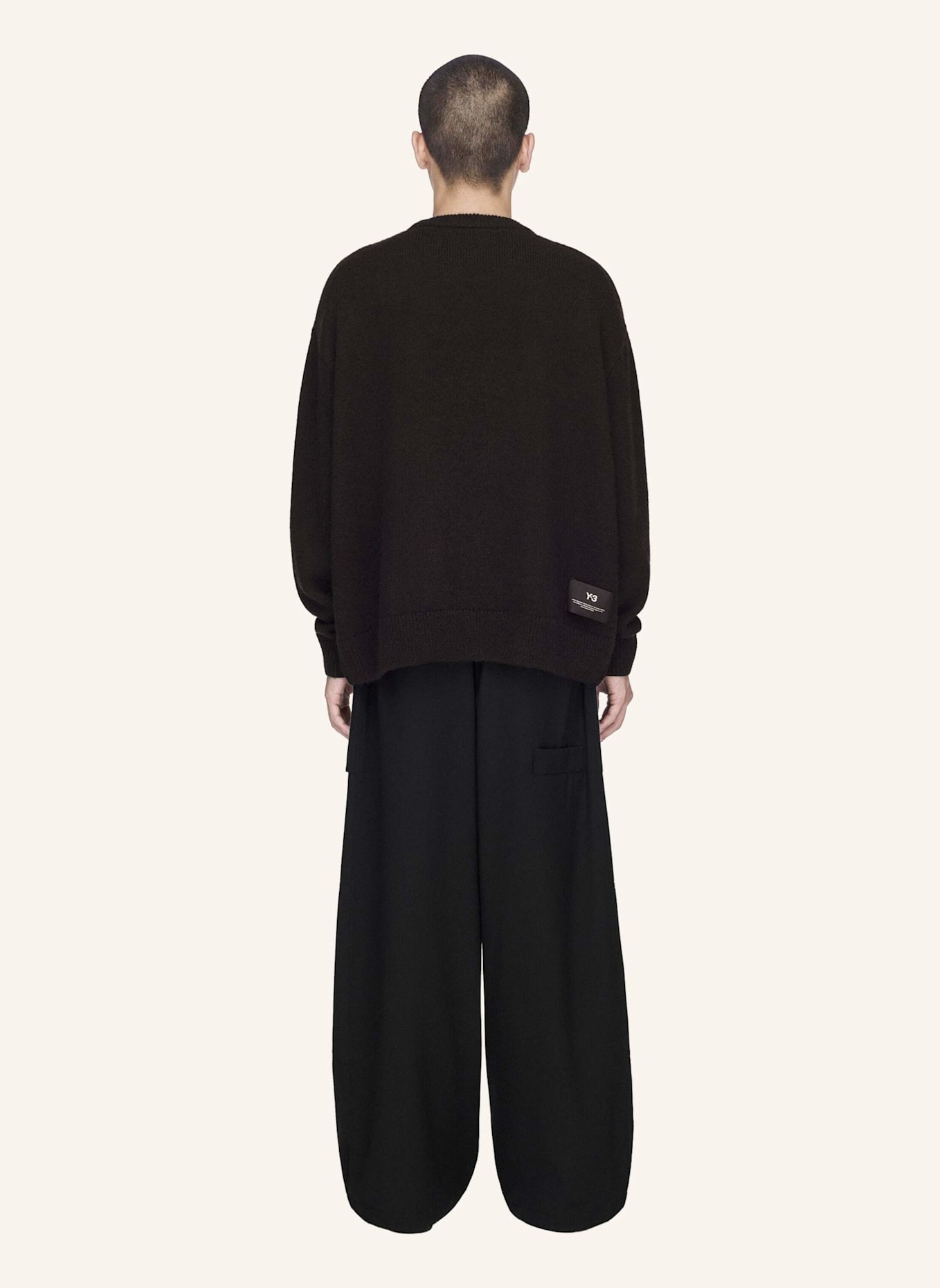 Y-3 Y-3 CHITO GRAPHIC STRICKPULLOVER: SCHWARZ