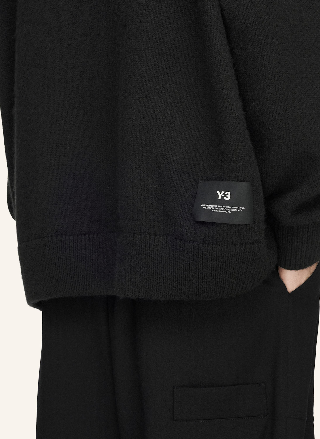 Y-3 Y-3 CHITO GRAPHIC STRICKPULLOVER: SCHWARZ
