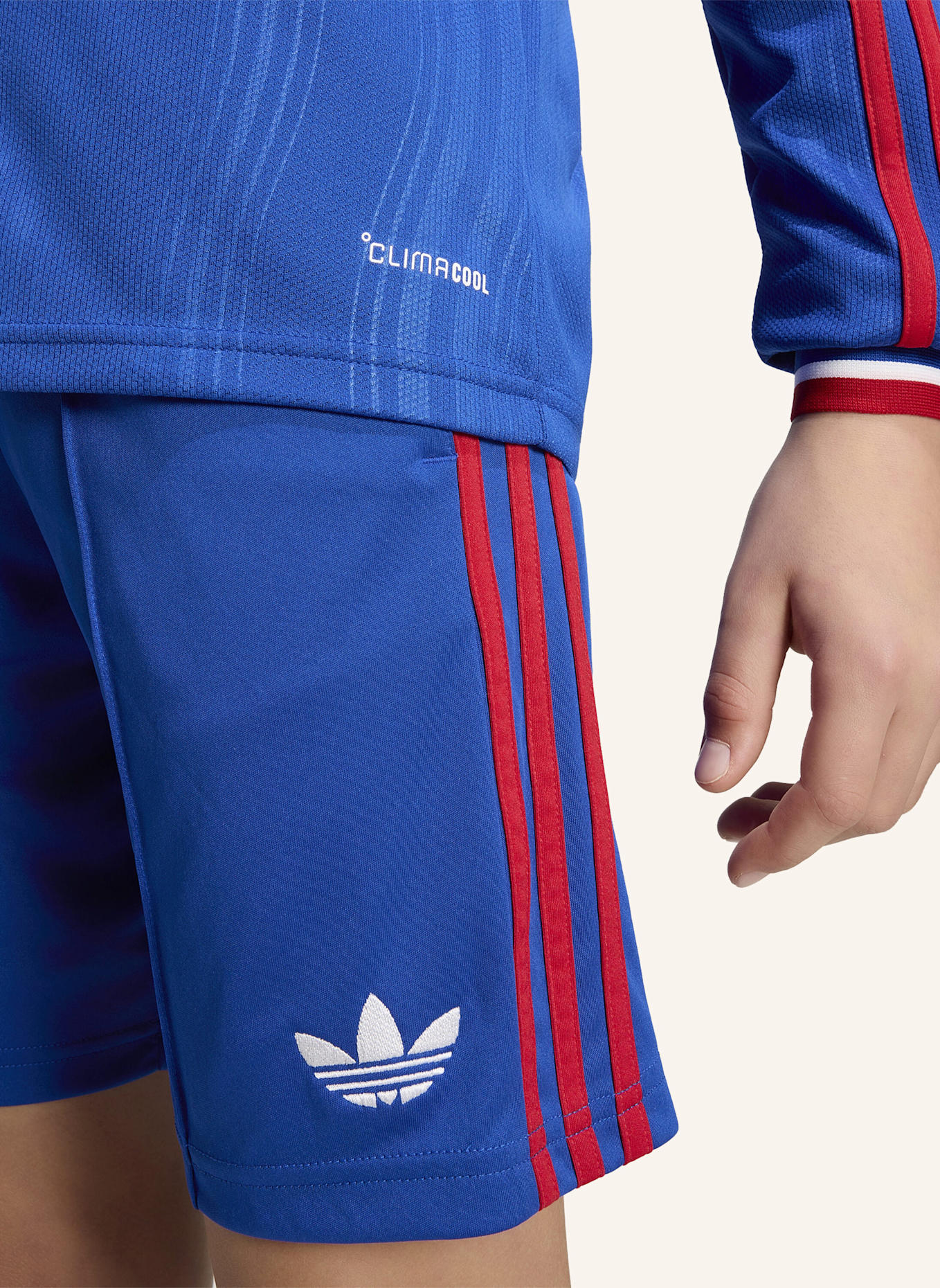 adidas MANCHESTER UNITED 26/27 KIDS, AUSWÄRTSTRIKOT, LANGÄRMELIG: BLAU