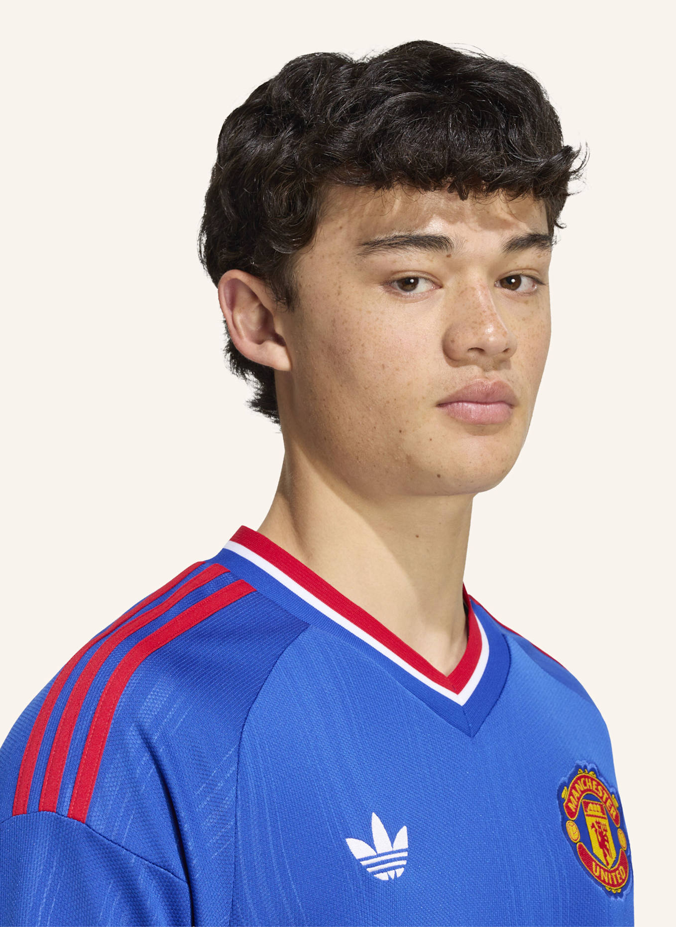 adidas MANCHESTER UNITED 26/27 AUSWÄRTSTRIKOT, LANGÄRMELIG: BLAU
