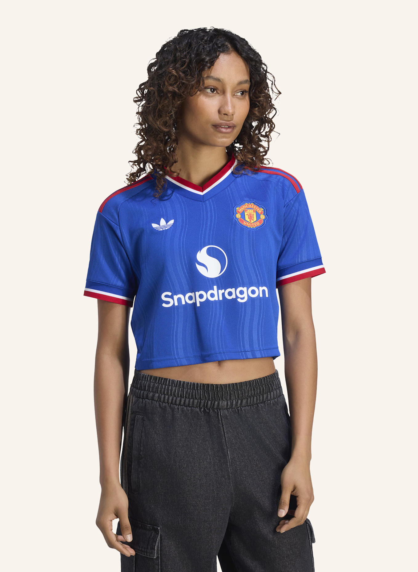 adidas MANCHESTER UNITED 26/27 AUSWÄRTSTRIKOT, KÜRZER GESCHNITTEN: BLAU