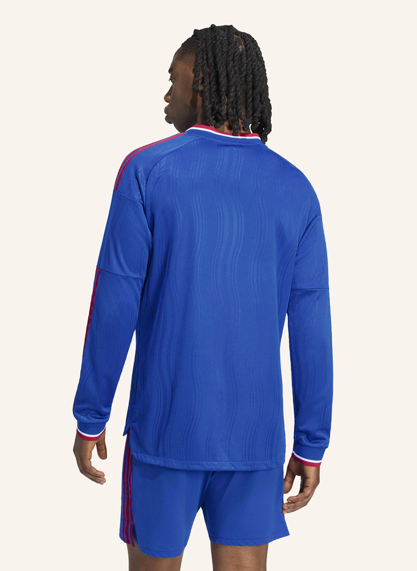 adidas MANCHESTER UNITED 26/27 AUTHENTIC AUSWÄRTSTRIKOT, LANGÄRMELIG: BLAU