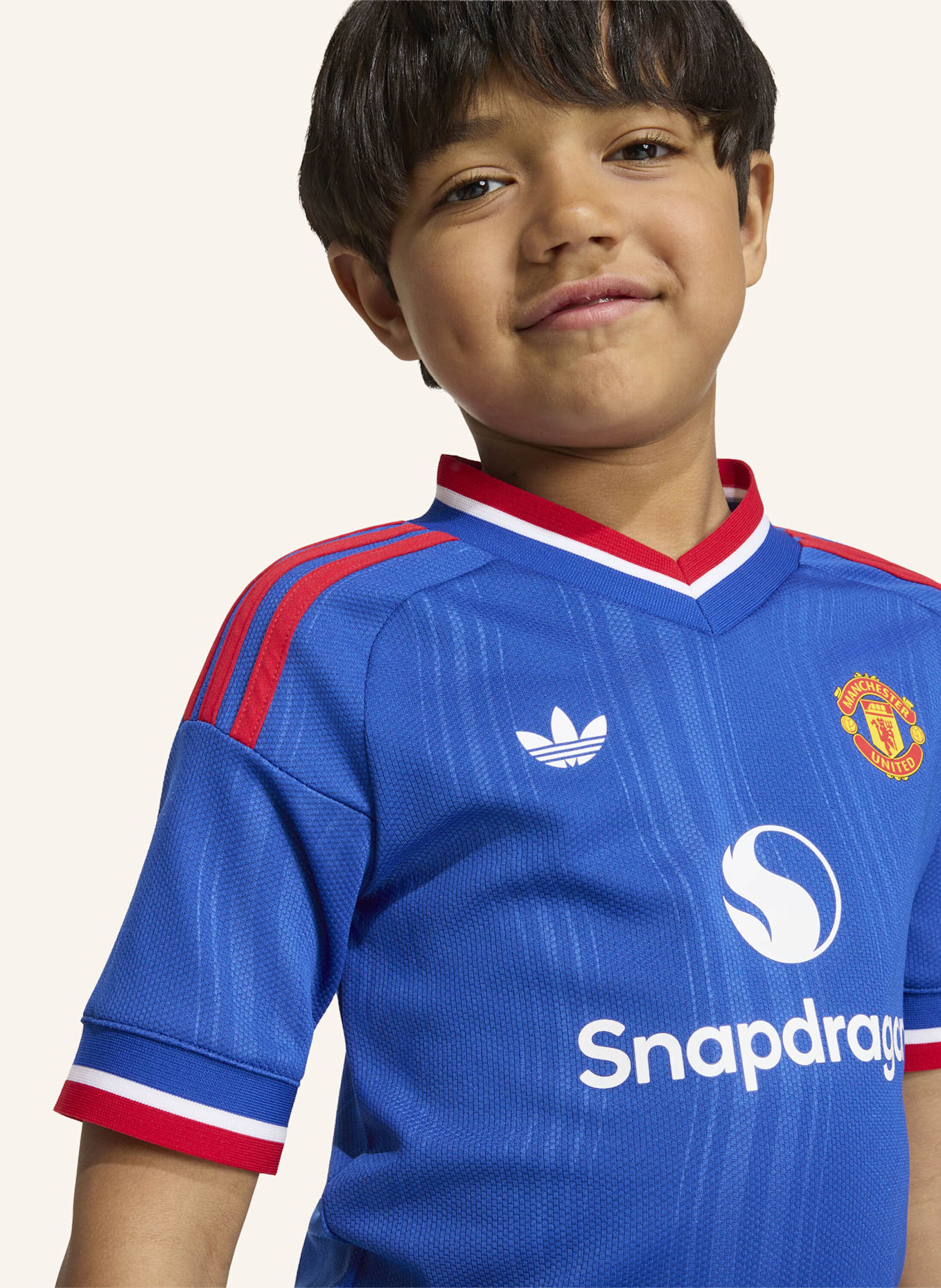 adidas MANCHESTER UNITED 26/27 KIDS AUSWÄRTS-SET: BLAU
