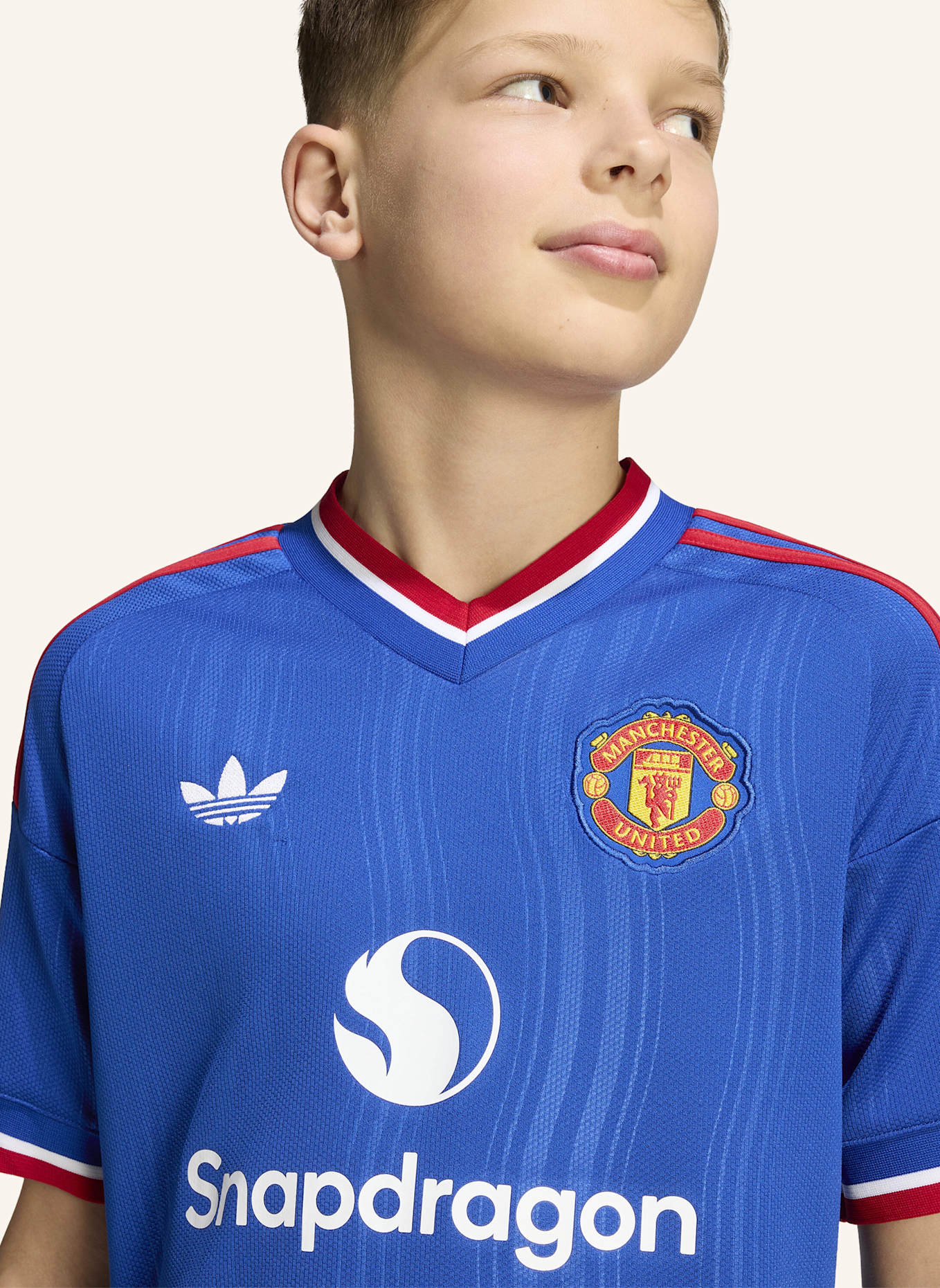 adidas MANCHESTER UNITED 26/27 KIDS AUSWÄRTSTRIKOT: BLAU