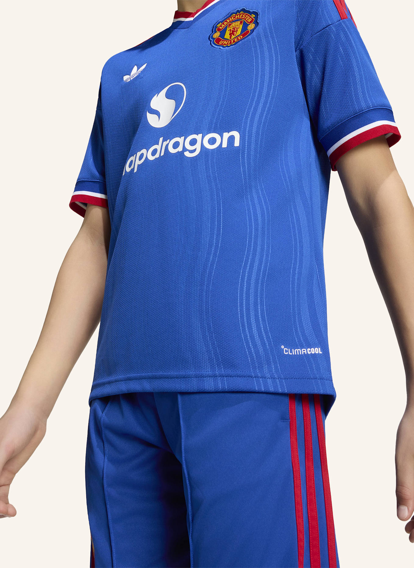 adidas MANCHESTER UNITED 26/27 KIDS AUSWÄRTSTRIKOT: BLAU