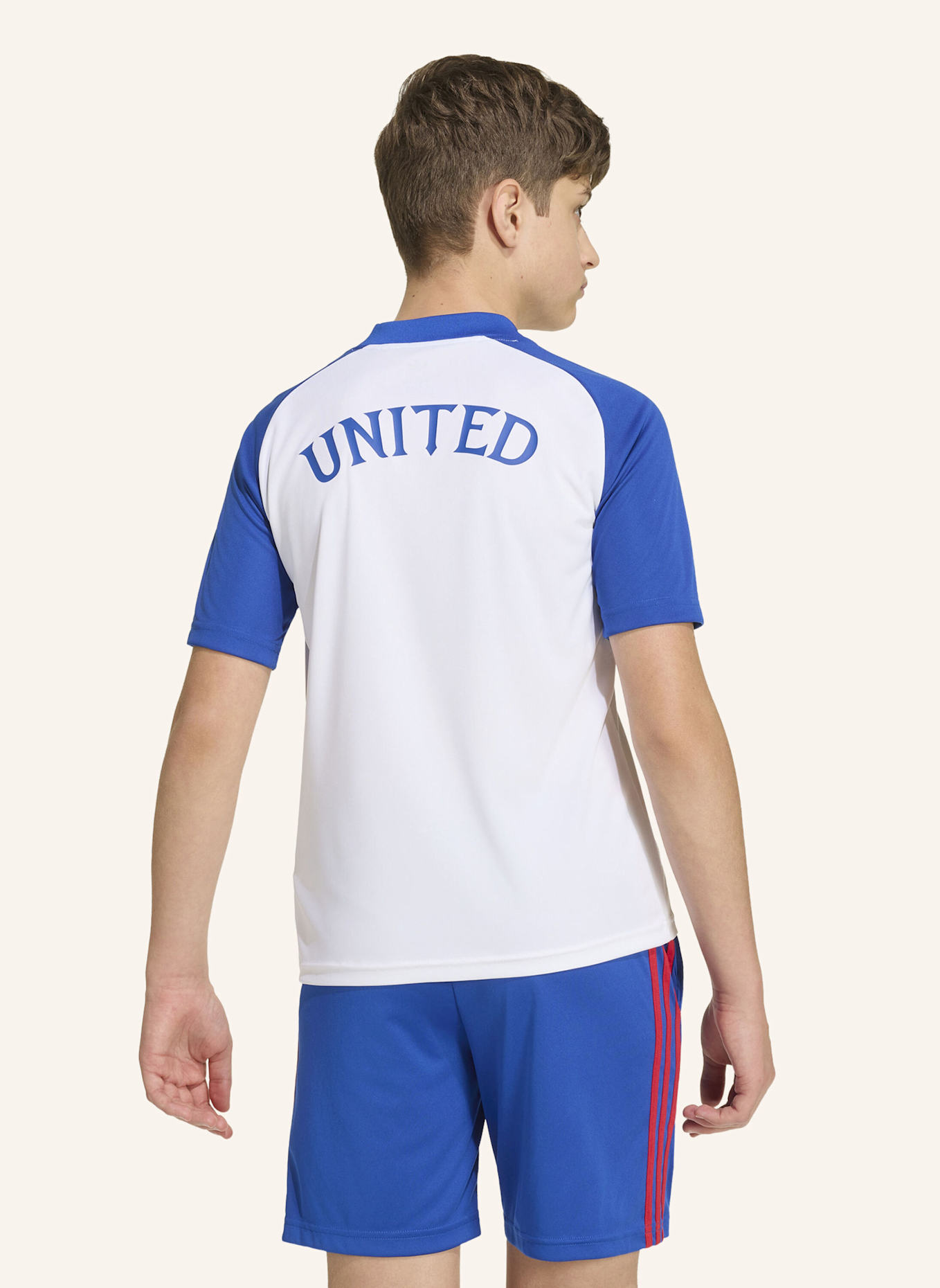 adidas MANCHESTER UNITED 26/27 KIDS PRE-MATCH TRIKOT: WEISS