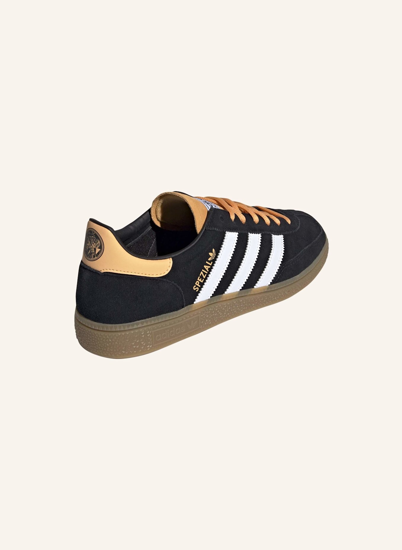 adidas Originals MANCHESTER UNITED HANDBALL SPEZIAL SCHUH: SCHWARZ/ ORANGE/ WEISS