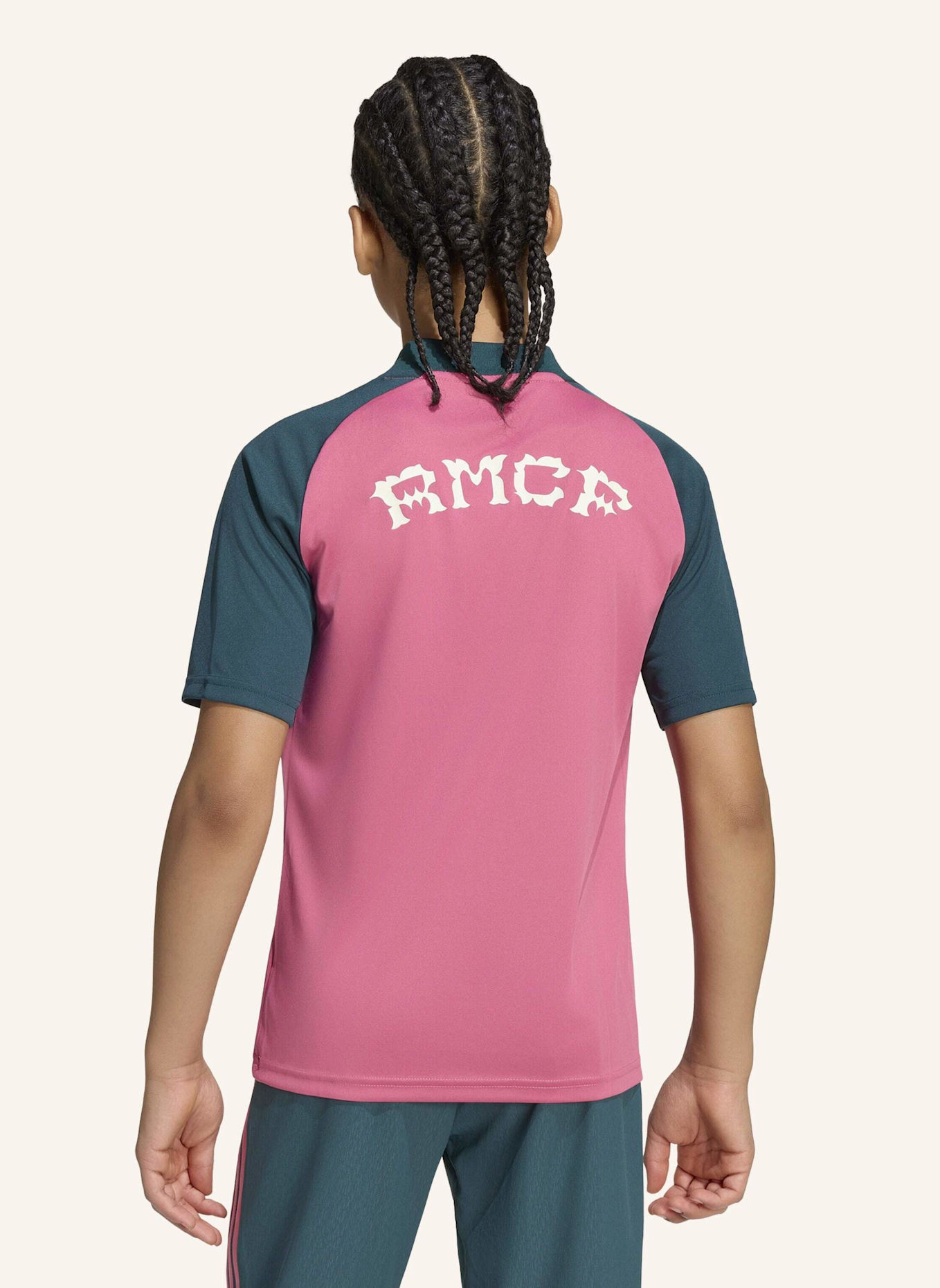 adidas REAL MADRID 26/27 KIDS PRE-MATCH TRIKOT: ROSA/ GRÜN
